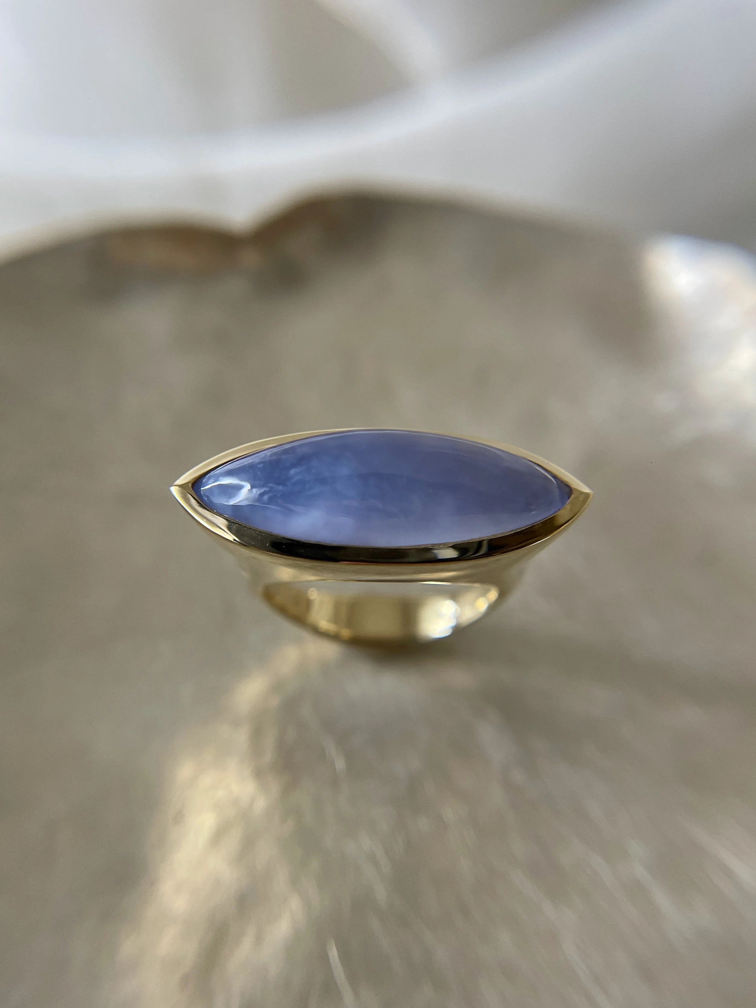 Chalcedony ring