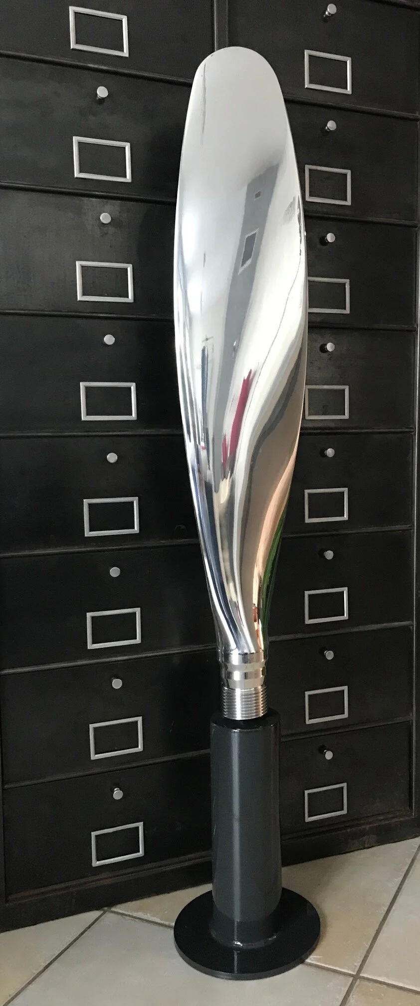 Pale Avion Nord 3202 Dassault poli miroir sur socle 140cm