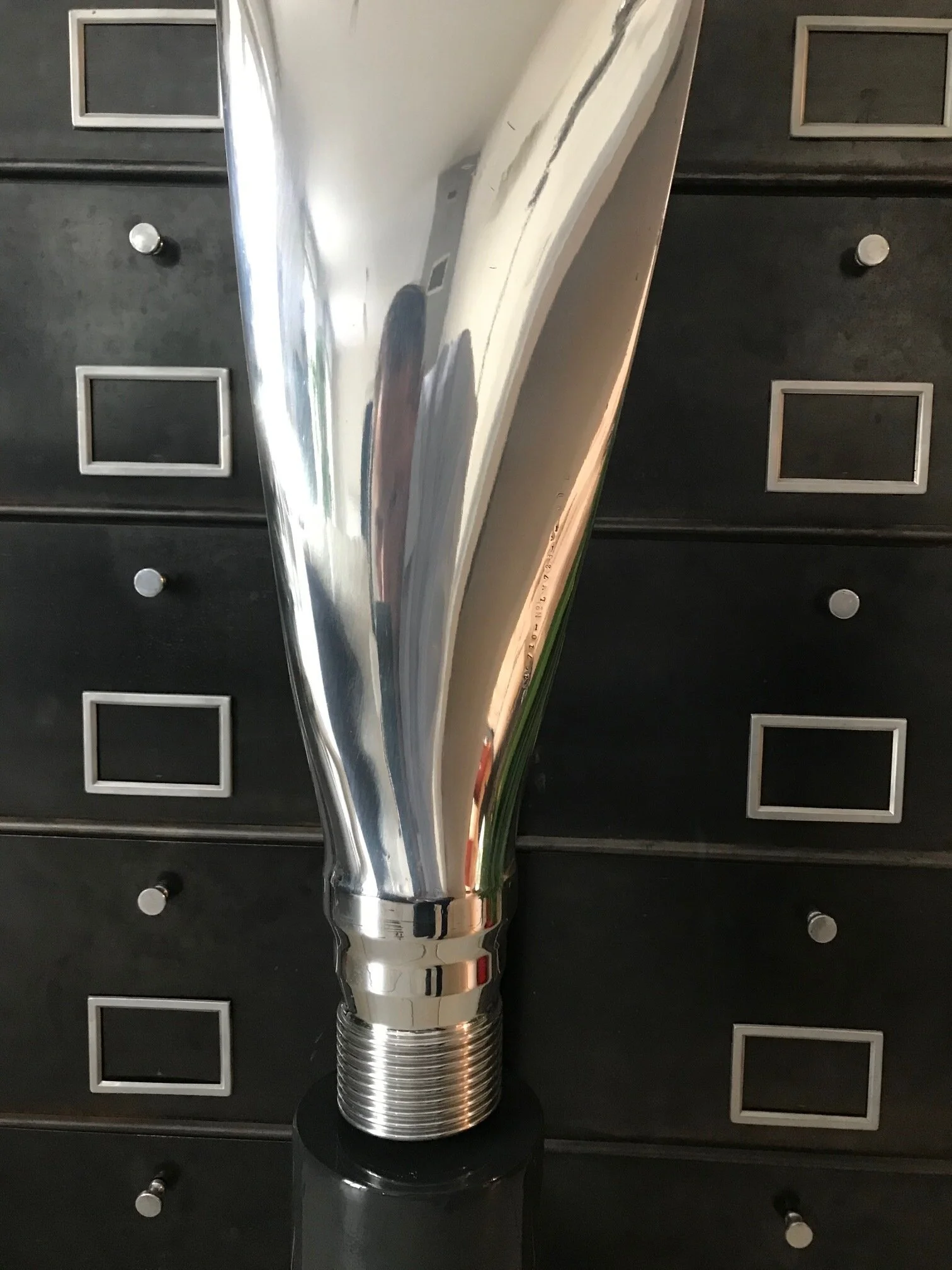Pale avion Nord 3200 Dassault poli miroir sur socle 140cm home design aviation