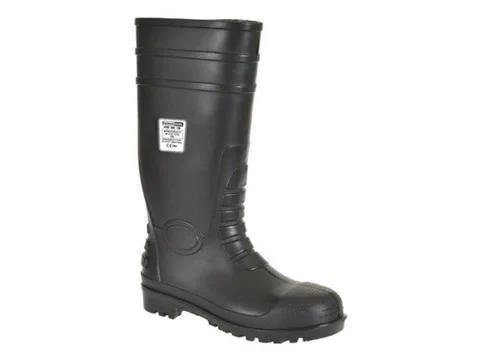 Tall Black Rubber Wellington Boots