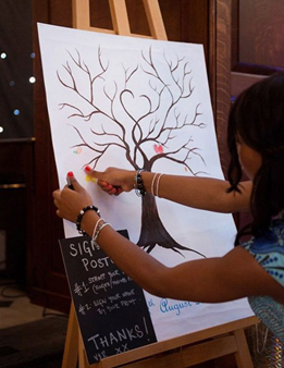 Wedding Finger Print Tree