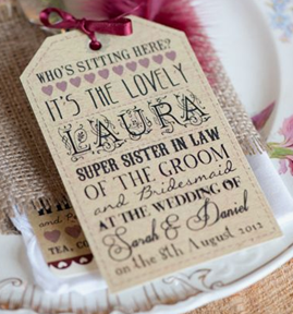 personalised name cards