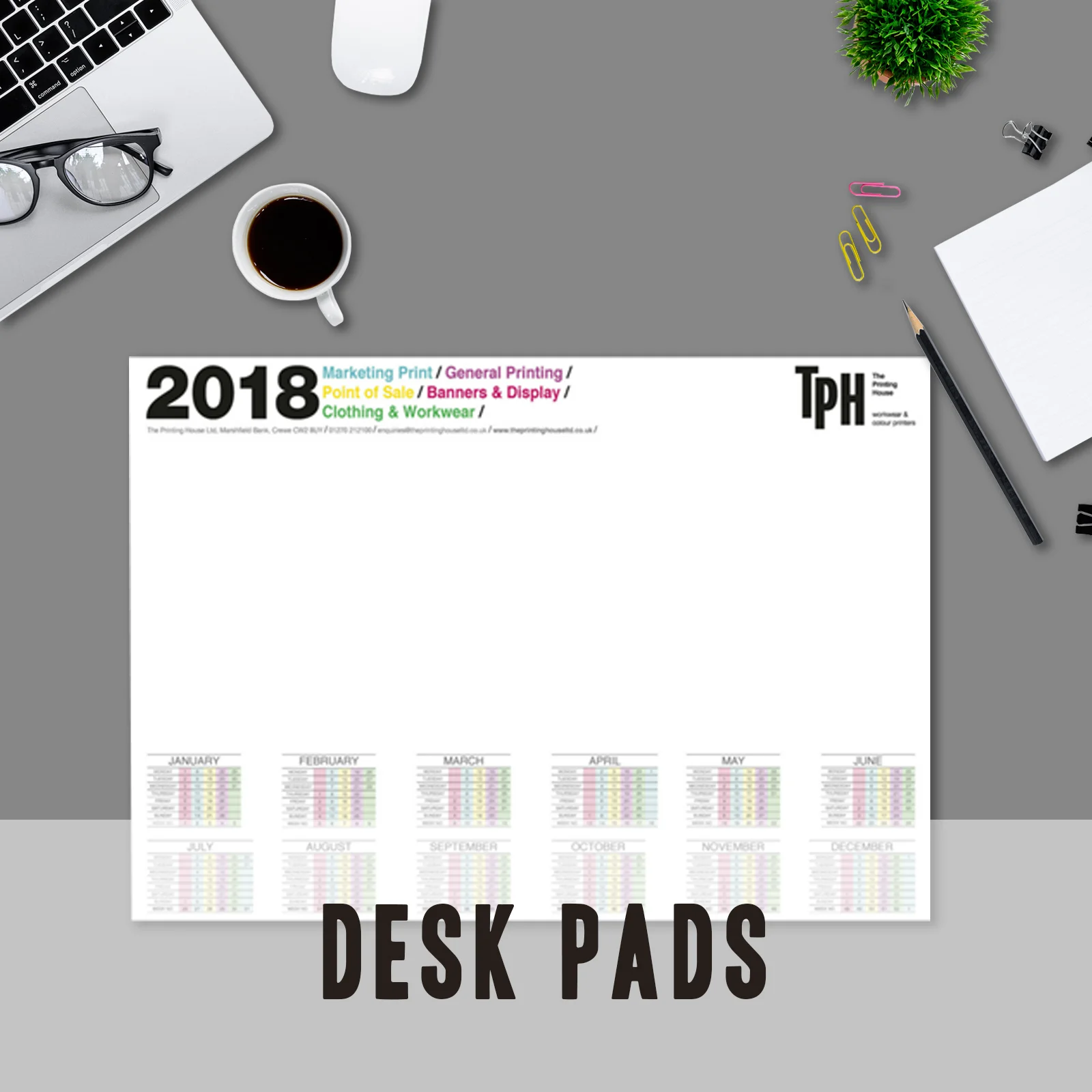 Desk Pads with Calendar