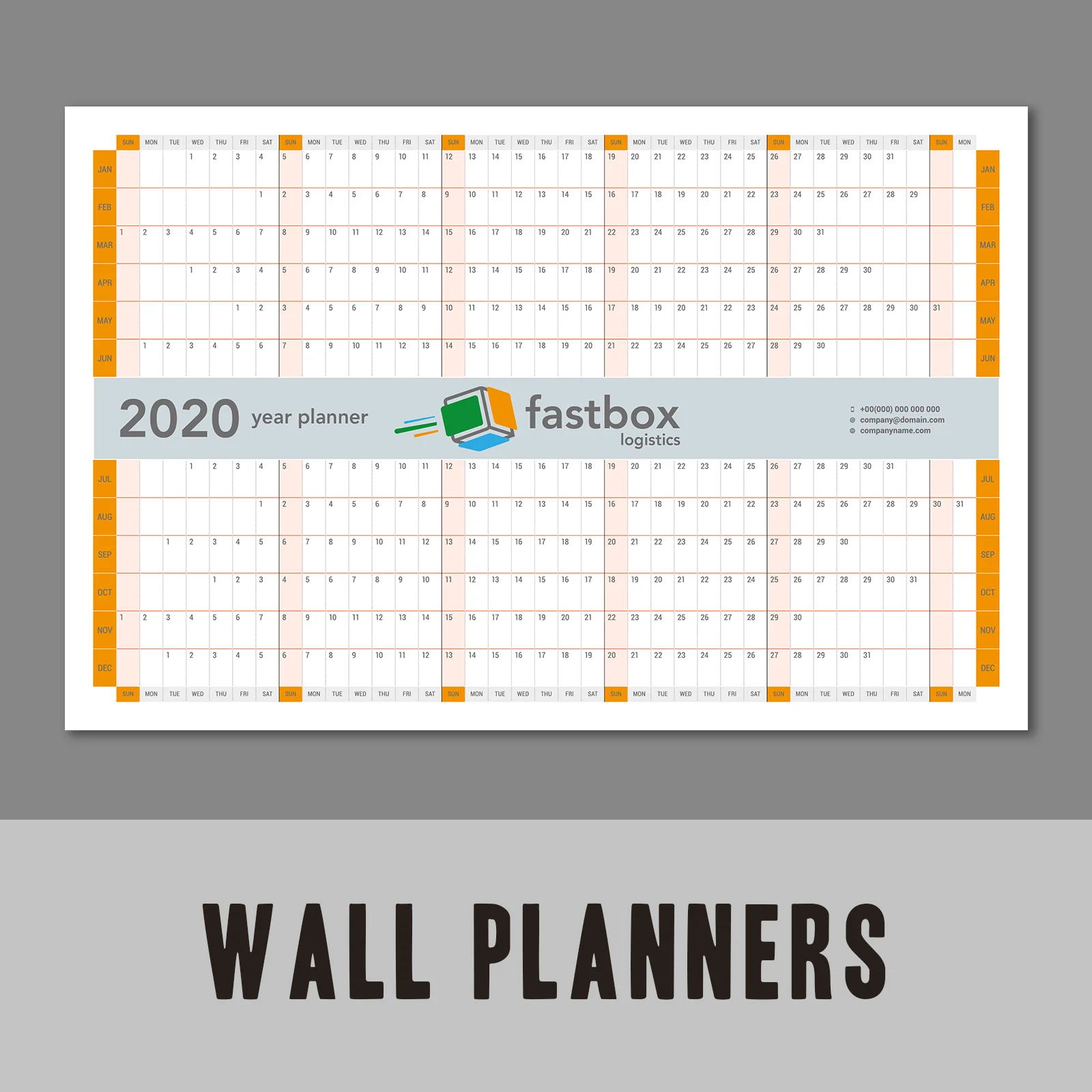 Wall Planners - Fastbox logistics