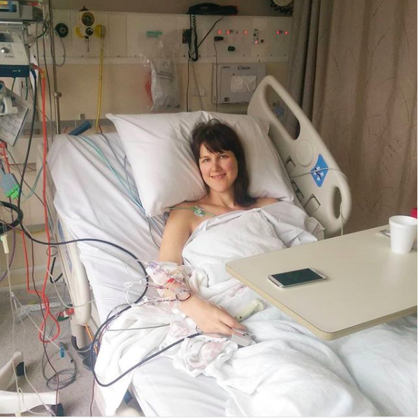 Meredith recovering from surgery in 2015