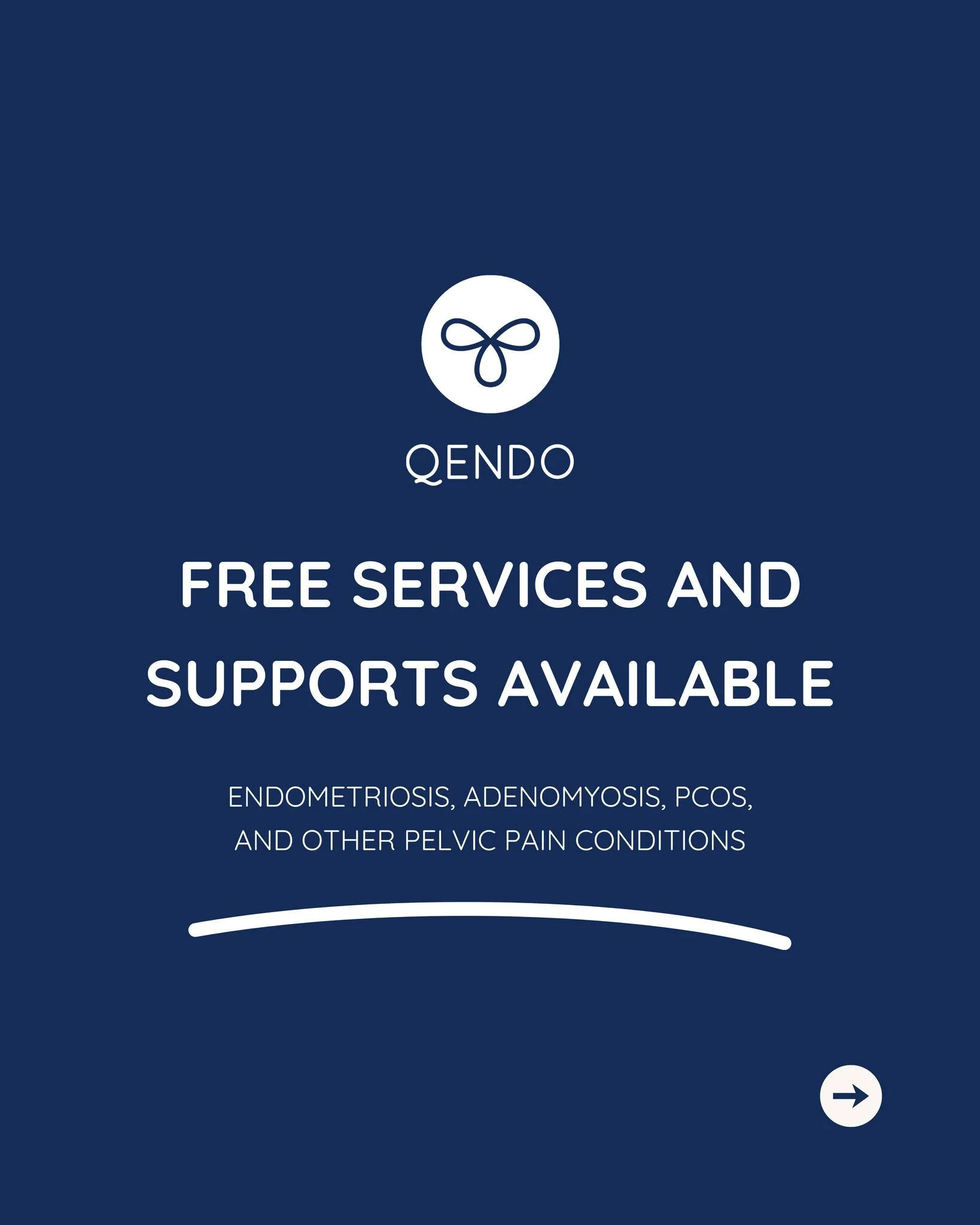 Looking for FREE support and services for endometriosis and pelvic pain? 
QENDO offers a range of resources to help you on your journey including:
🤝 QENDOCare: Access multidisciplinary care, guidance, and support tailored to your needs. Learn more