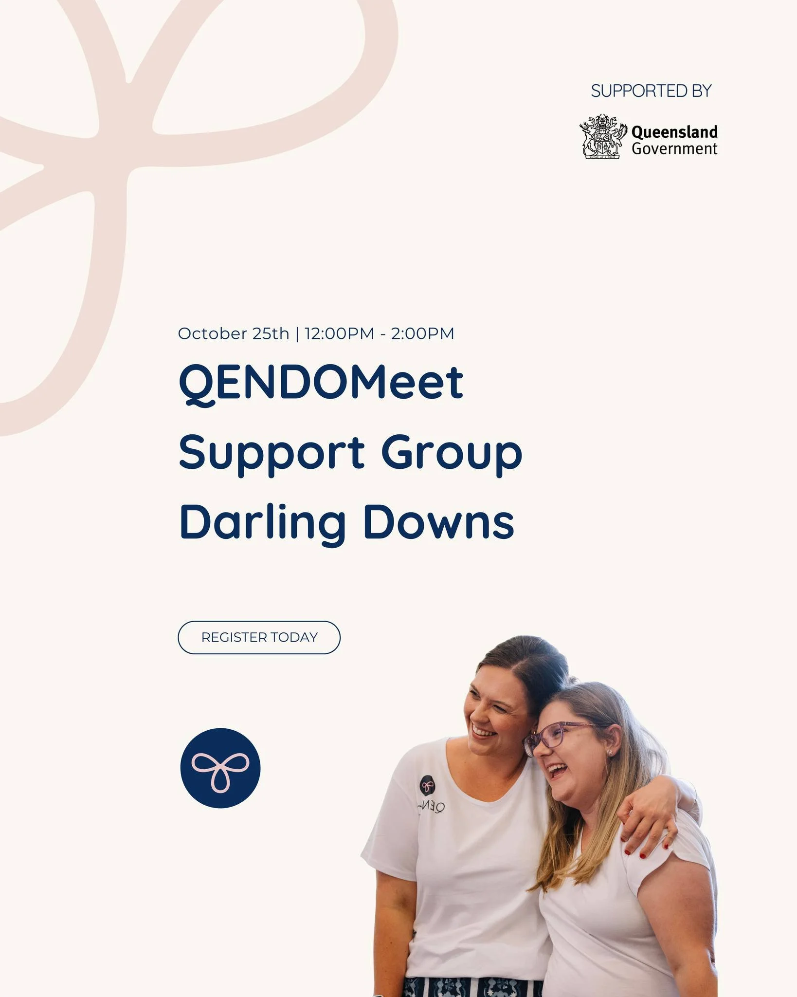 Join Us for QENDO Meet Darling Downs today! 

Are you affected by endometriosis, adenomyosis, PCOS, infertility or pelvic pain? You're not alone, and we're here to support you.

🗓 Date: Saturday, 25 October 2025
🕛 Time: 12:00 pm &ndash; 2:00 pm
📍 