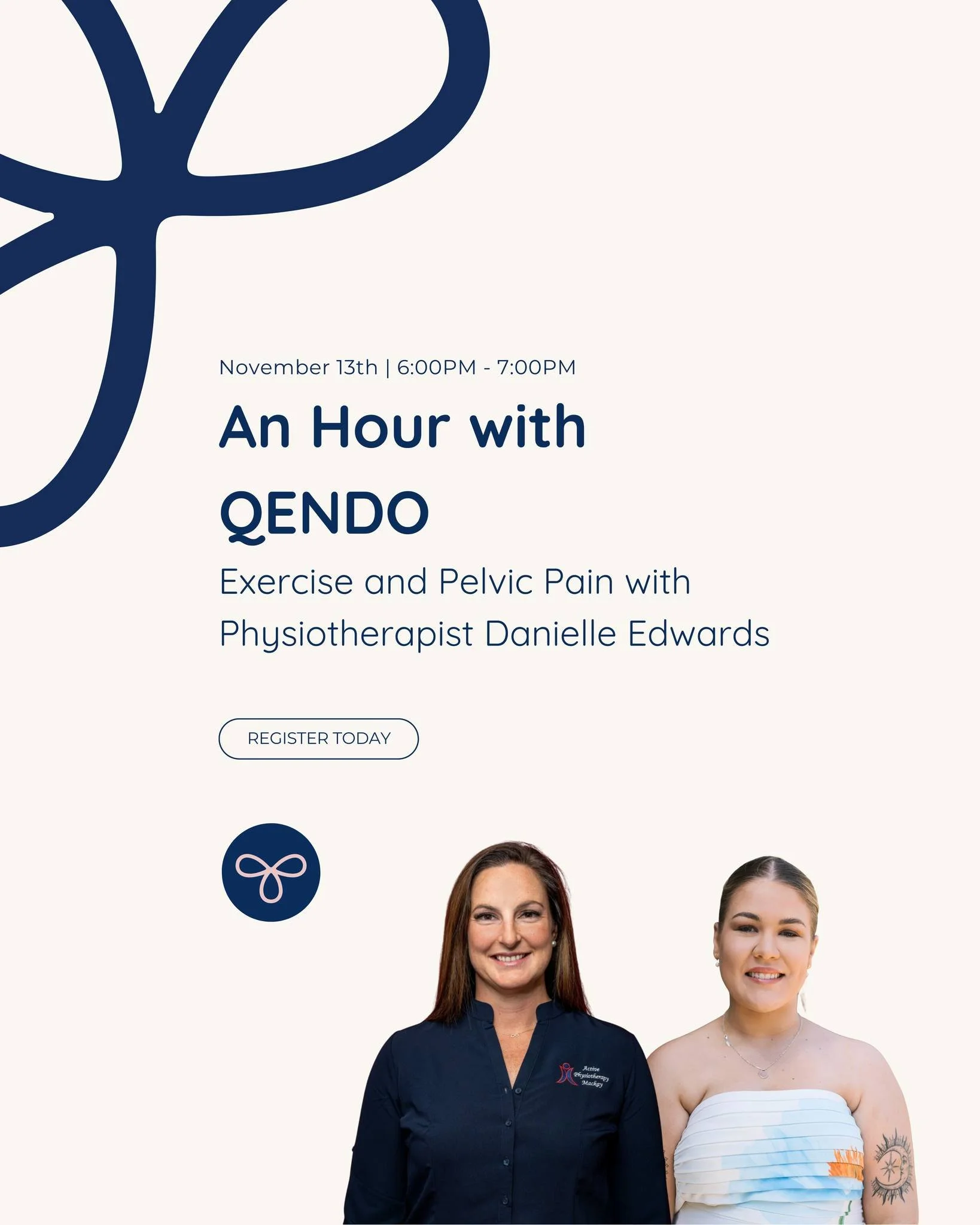 🌟 Hour with QENDO Mackay! 🌟

Join Scout for an engaging hour as she sits down with Danielle Edwards, Principal Physiotherapist and Director of Active Physiotherapy Mackay. Danielle brings her extensive expertise in pelvic health to the forefront, s