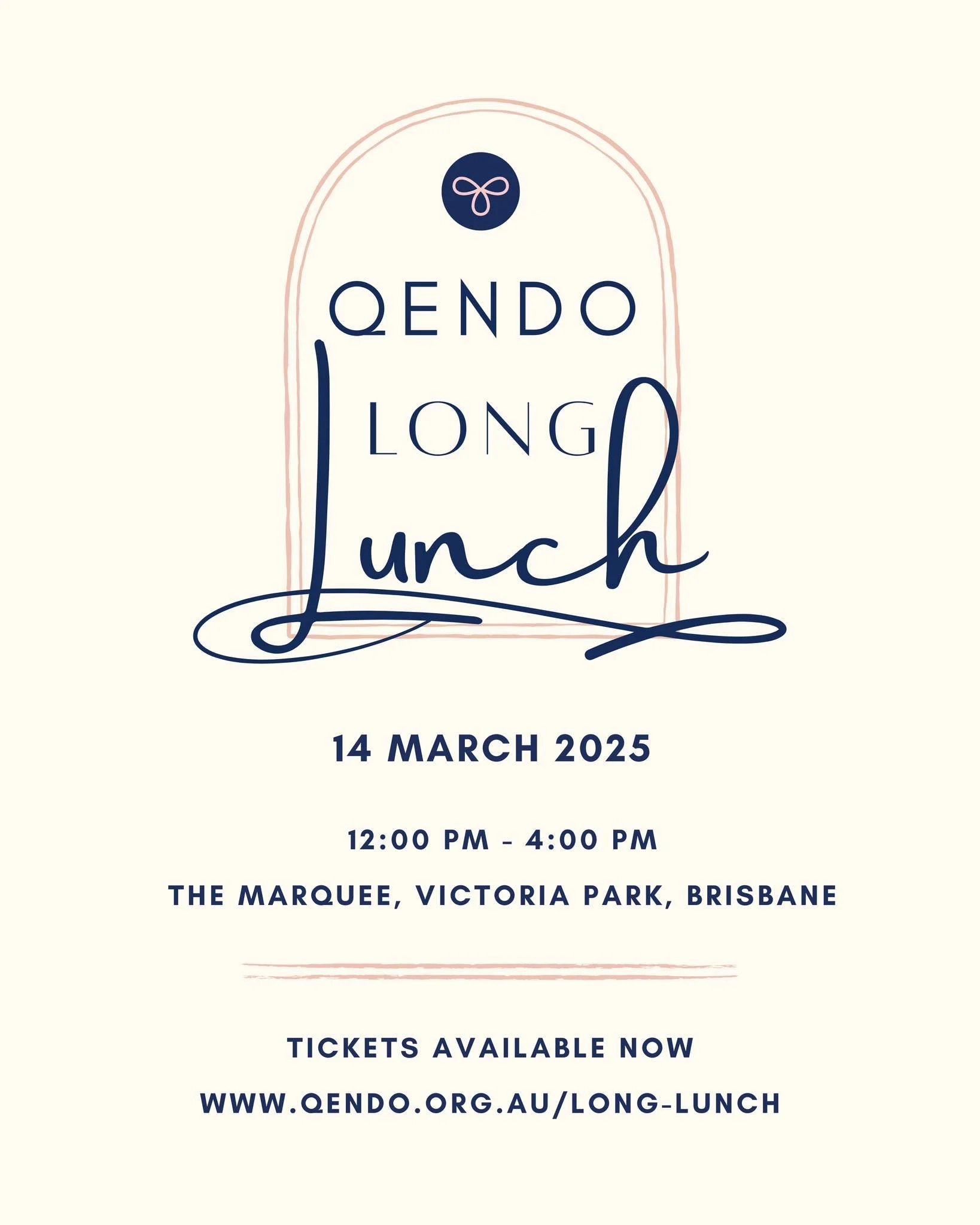 Join us for the QENDO Long Lunch Brisbane 2026

An unforgettable afternoon dedicated to connection, community, and making a difference!

Be part of a heartfelt event supporting those living with endometriosis and pelvic pain. Enjoy drinks, a deliciou