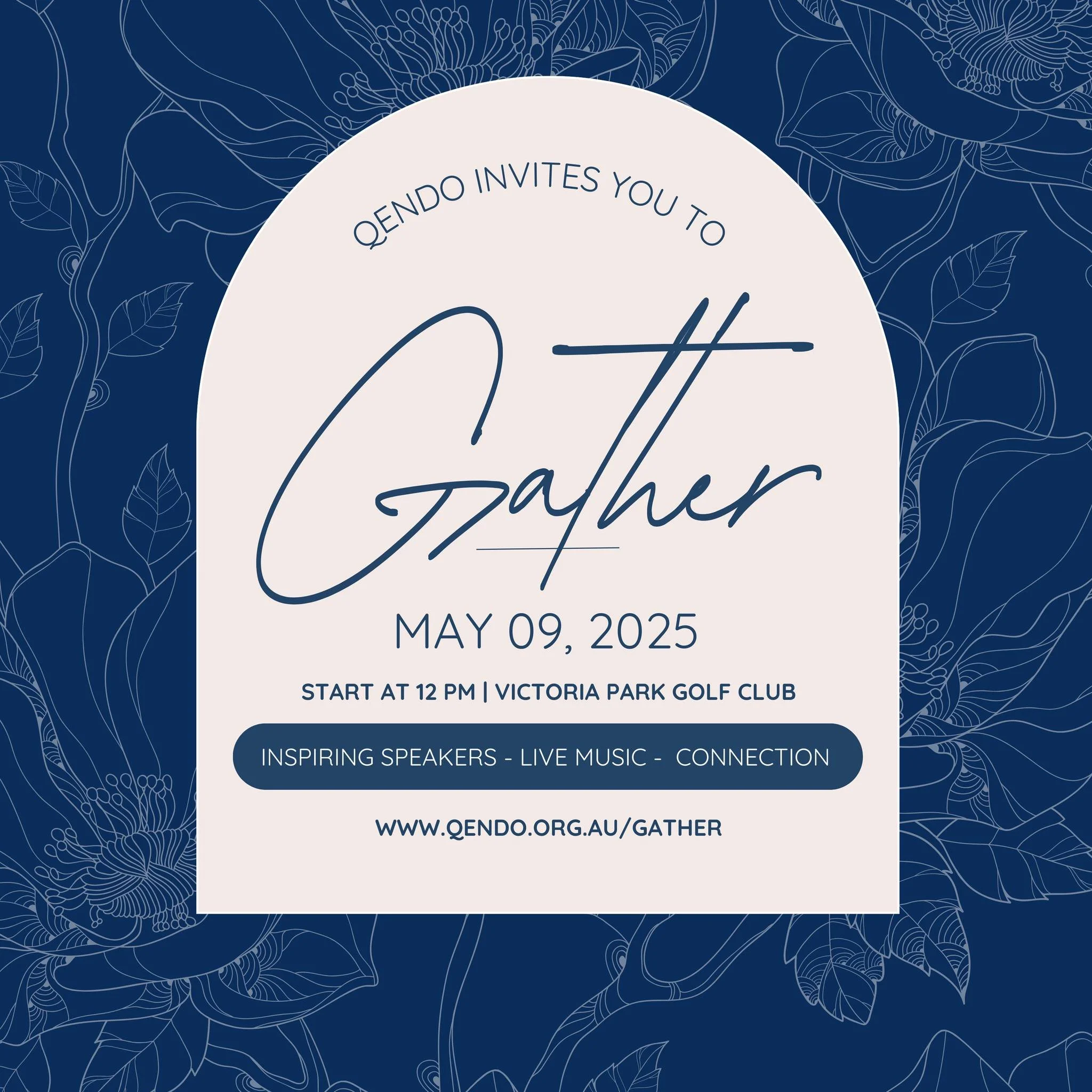 GATHER

Hosted by QENDO

Saturday 9 May 2026
12:00pm &ndash; 4:00pm

This May, we invite you to Gather.

Motherhood takes many forms.
It can be raising children, caring for loved ones, supporting friends, guiding others, or simply holding space for t