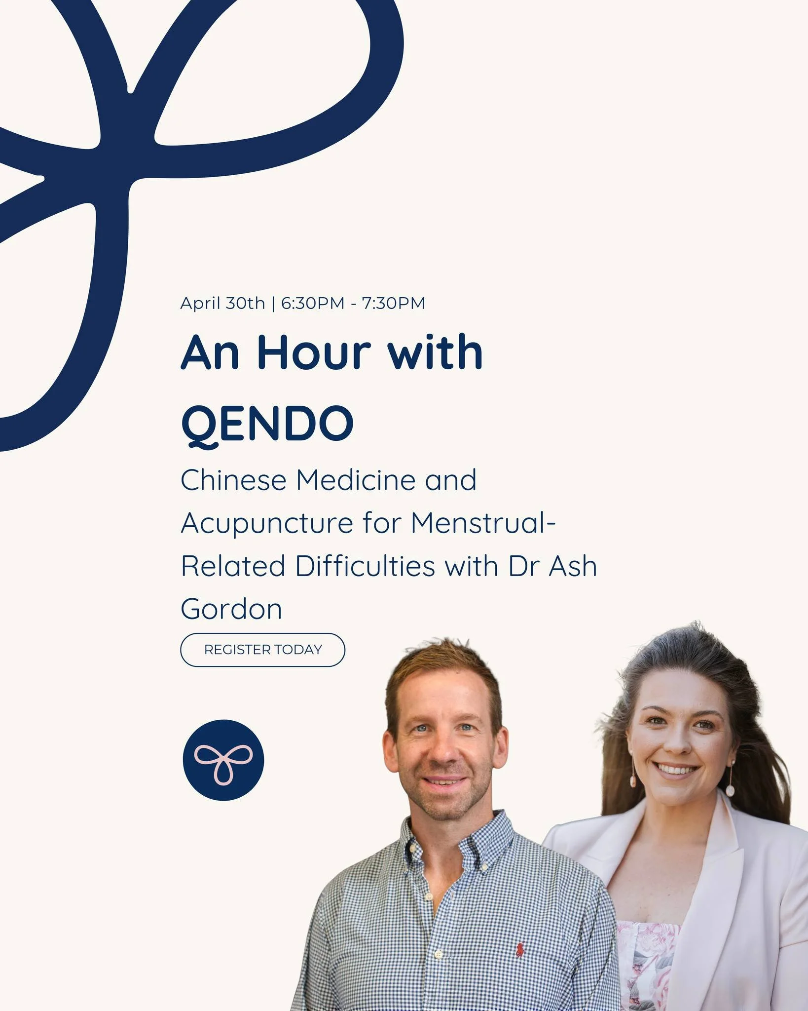 💬 Hour With QENDO
Chinese Medicine &amp; Acupuncture for Menstrual Health
🗓 30 April | 💻 Online

Menstrual challenges like painful periods, irregular cycles, PMS, and pelvic pain can deeply impact daily life &mdash; and many are looking beyond tra