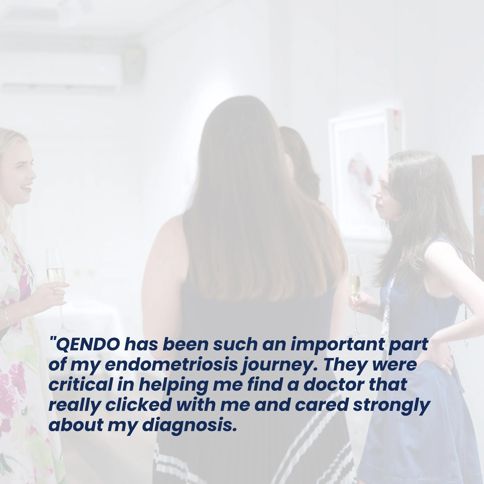 Hearing how our community supports people on their journey with endometriosis means so much to us.

One member recently shared:

"QENDO has been such an important part of my endometriosis journey. They were critical in helping me find a doctor t