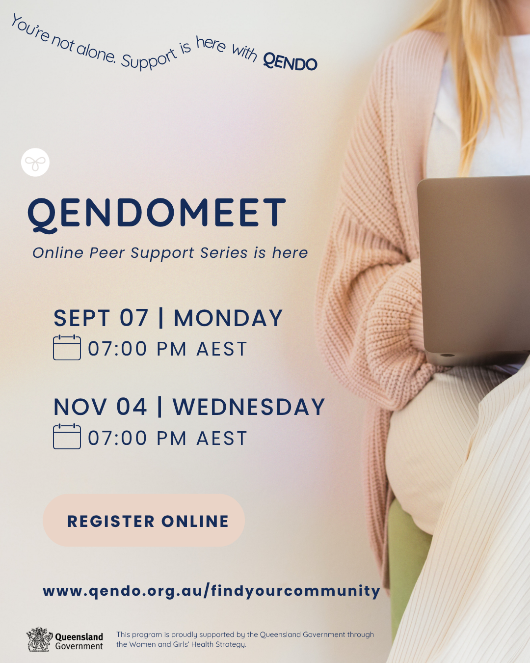 QENDOMeet - Online Peer Support Series is here