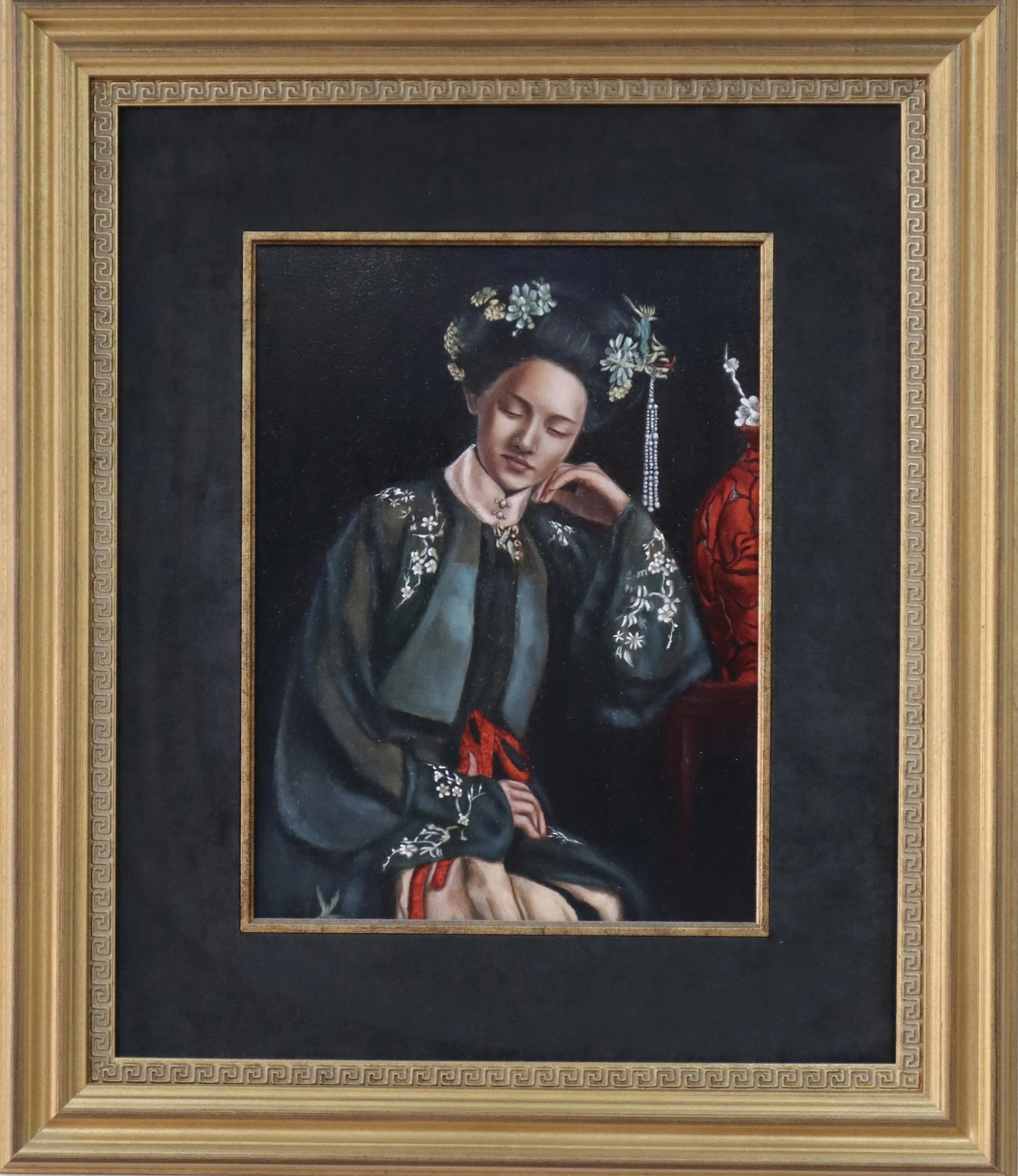 The portrait of woman in black - XiuXiu Ma