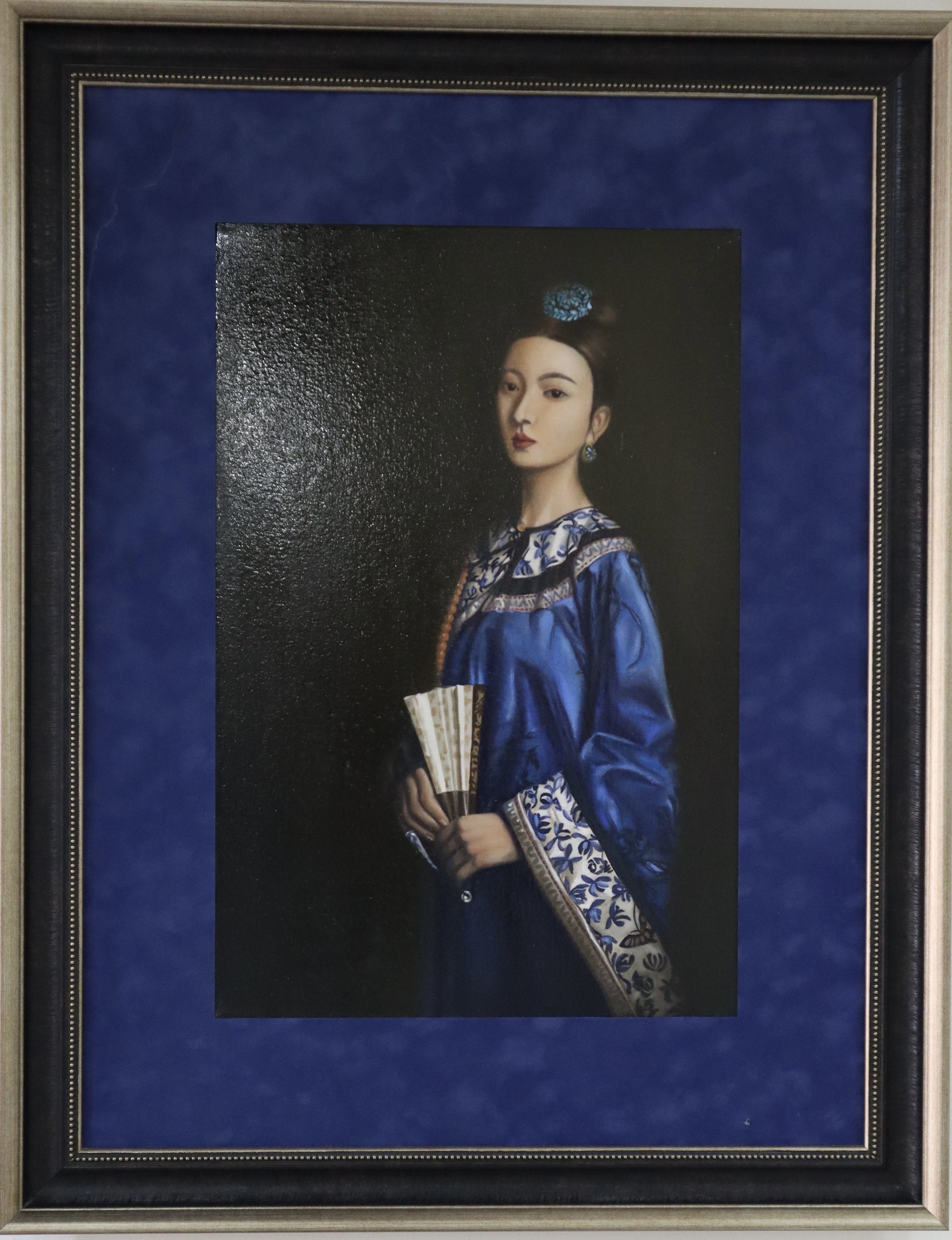 The portrait of woman in dark blue - XiuXiu Ma