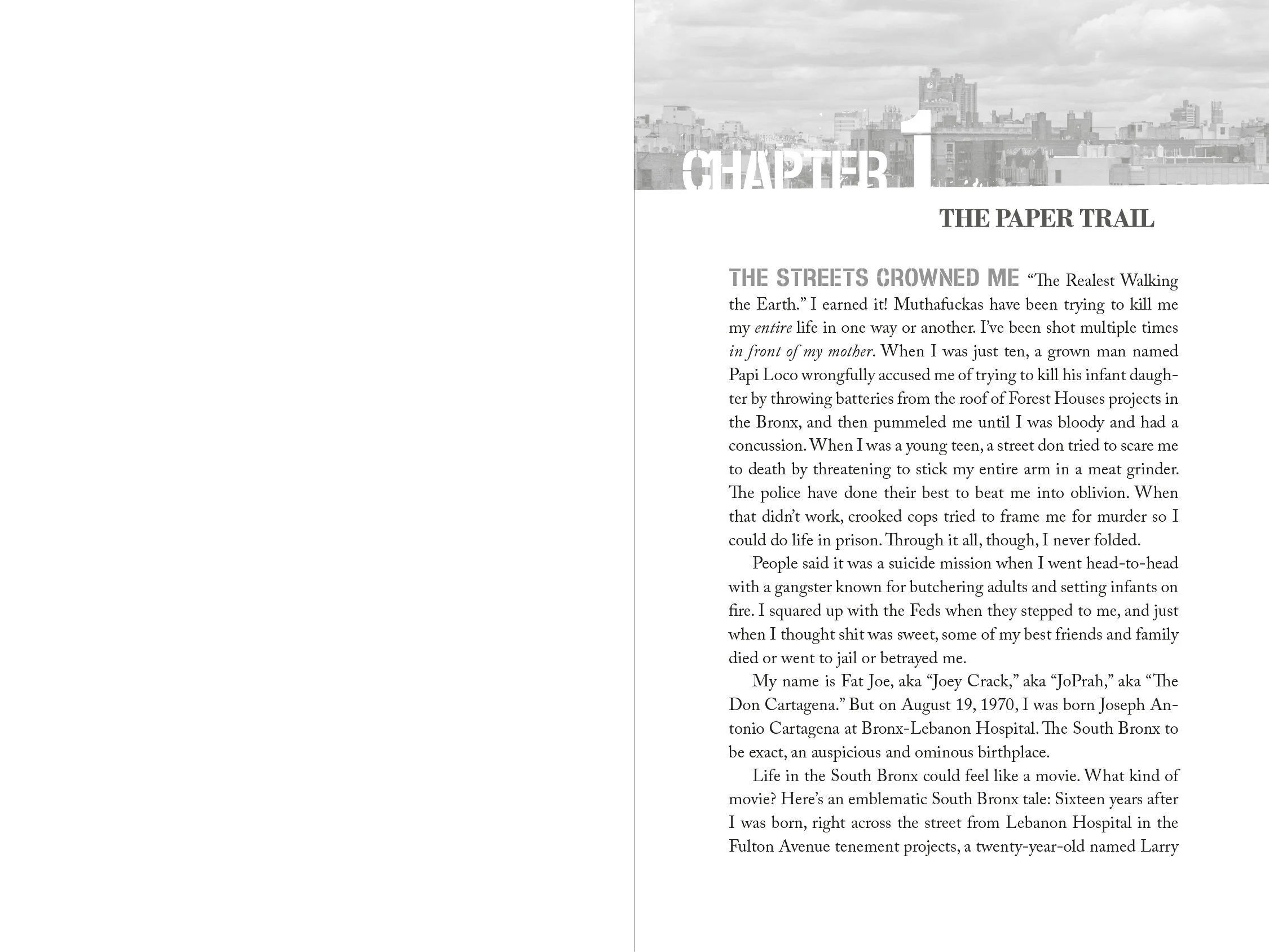  Main body text font applied: Caslon.  