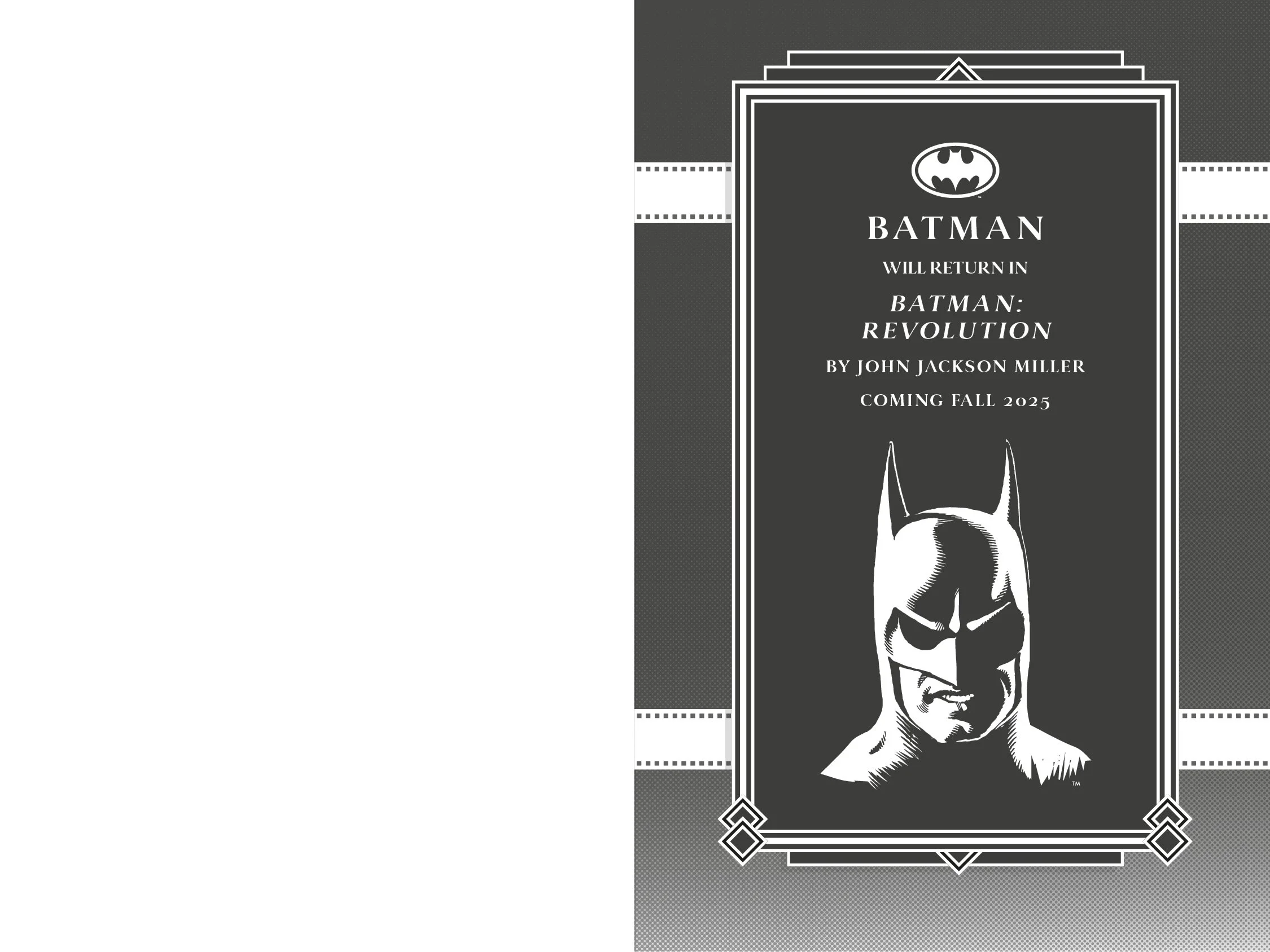  The zip-tone comic book effect seen throughout was inspired by the classic Toy Biz  Batman  1989 movie tie-in card-backs.  