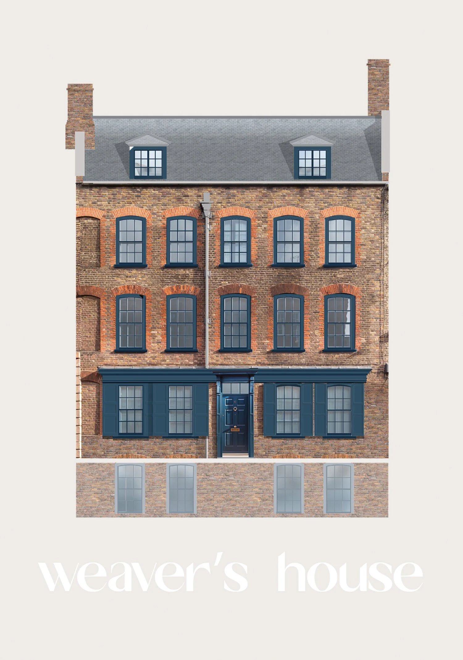 Concept for a reworked listed weaver's house in spitalfields