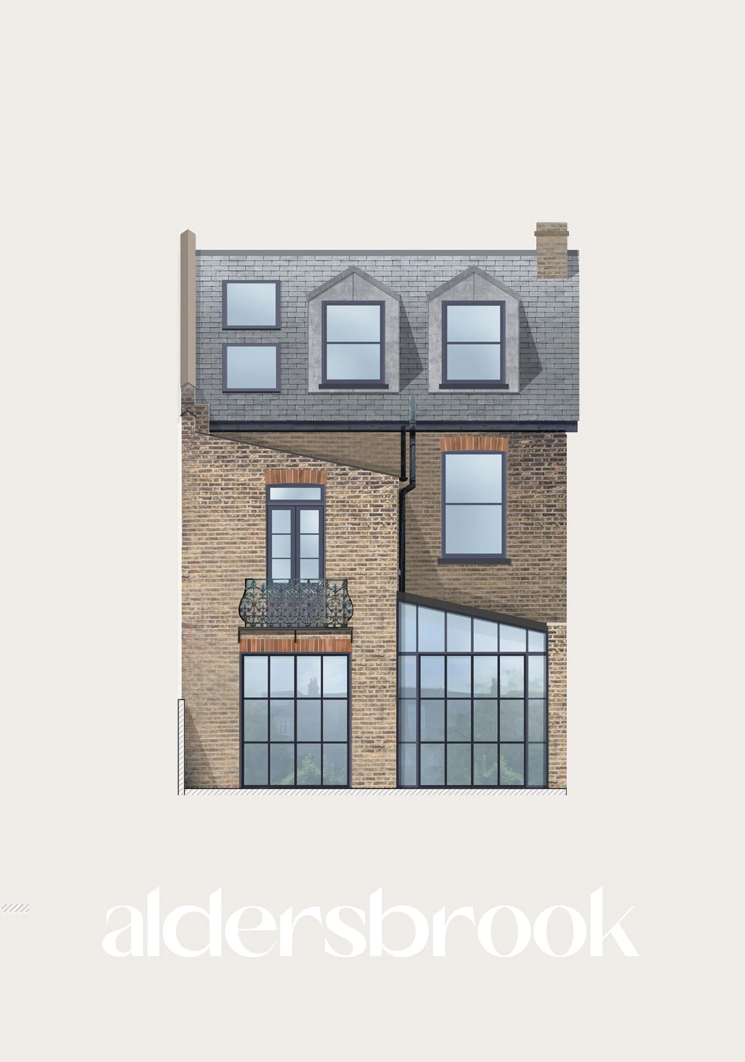 Concept for a reworked edwardian semi detached house in a conservation area