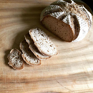   Susanne   Gluten-free sourdough bread without yeast. Thanks for the picture Susanne! 