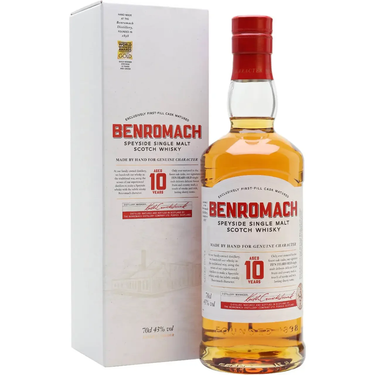 Benromach 10 Year Old Whisky 70CL