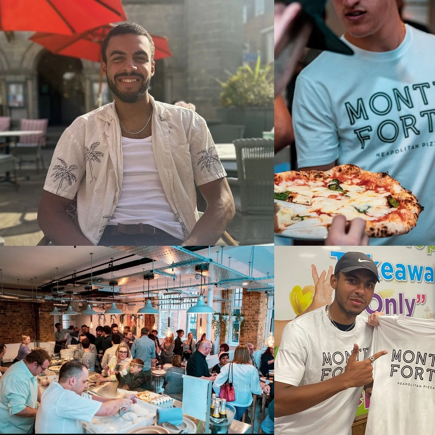 ๐ 4 YEARS OF HORSHAM ๐
Four years ago today, we opened the doors to Monte Forte Horsham… and we also welcomed Tyler to the team ๐โค๏ธ top left shows him now and bottom right shows him working on his first day, which was a hell of a party to