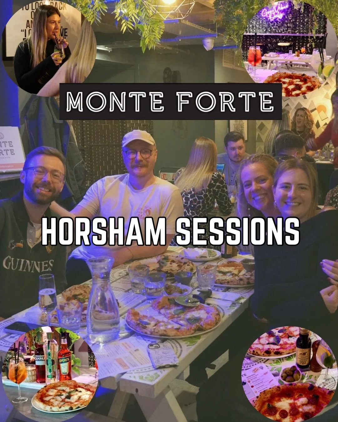 Our Horsham Sessions! 

Unlimited pizza, unlimited drinks and 90 minutes of energy 🍕🍹

Whether you&rsquo;re all in or doing Dry January, we&rsquo;ve got you covered with mocktails and low &amp; no alcohol options so you never miss the vibe, just th