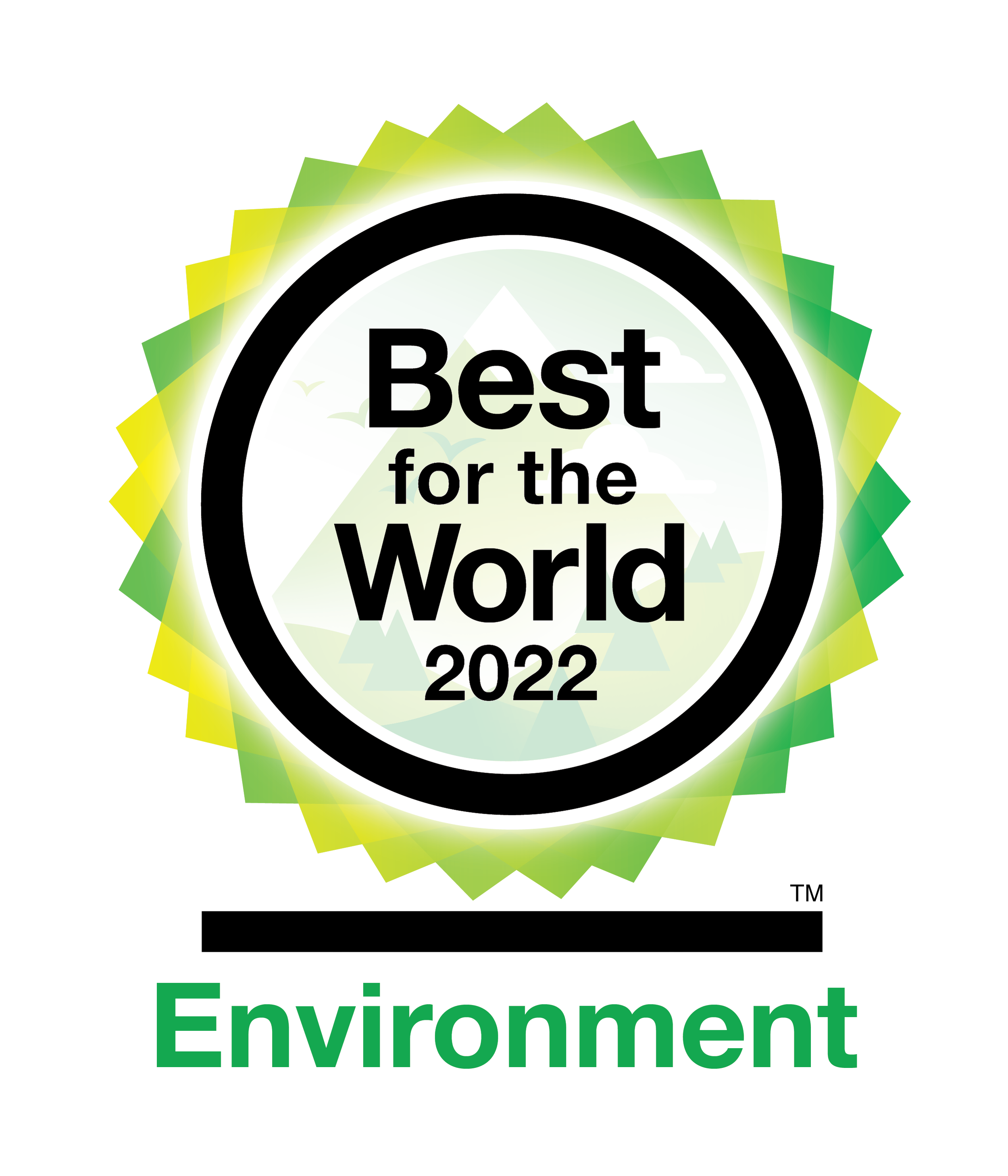 Certified B Corporation — Best for the World 2022, Environment