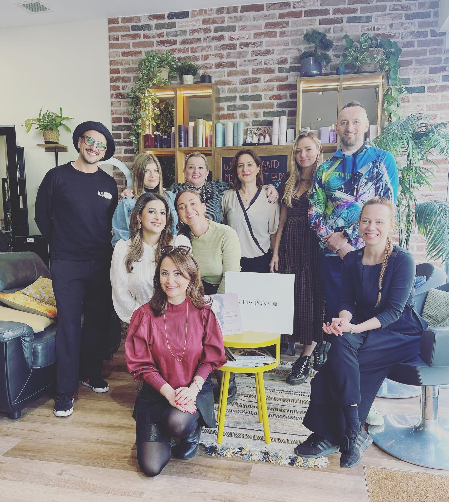 SHOW PONY Training at Care.Salon by The Master Extensionist @jakewilliams.hair 
Thank you for visiting us Jake! You&rsquo;re amazing! 
Also a big thank you to @charlotte.sweetsquared and talented @orsi_kevinmurphy_educator for keeping us up to date w