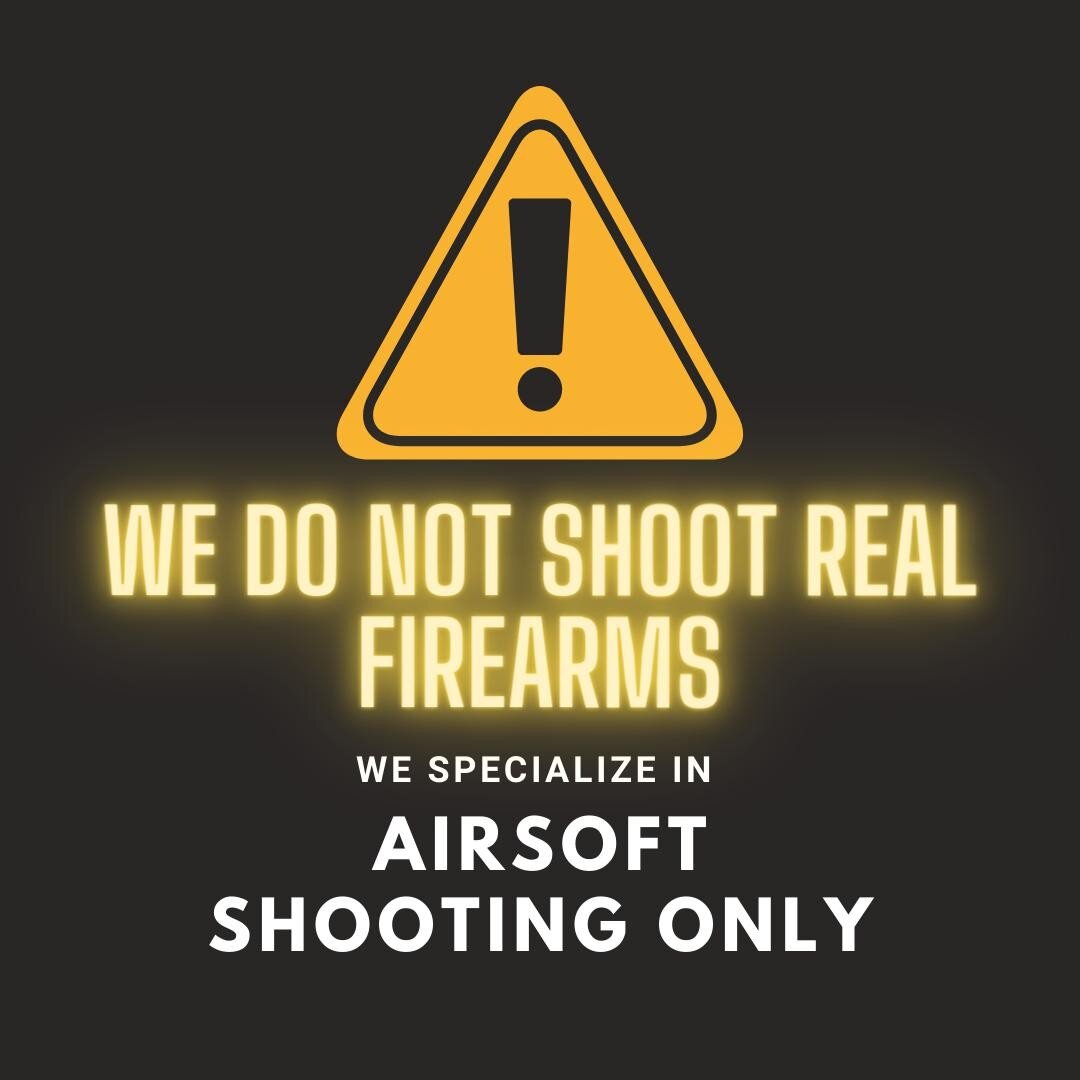 ⚠️Just a friendly reminder to everyone that we DO NOT SHOOT REAL FIREARMS at our facility. Our speciality is Airsoft. Though our guns are look very real, they actually fire 6mm BBs which makes the aspect of learning much safer and much easier to use,