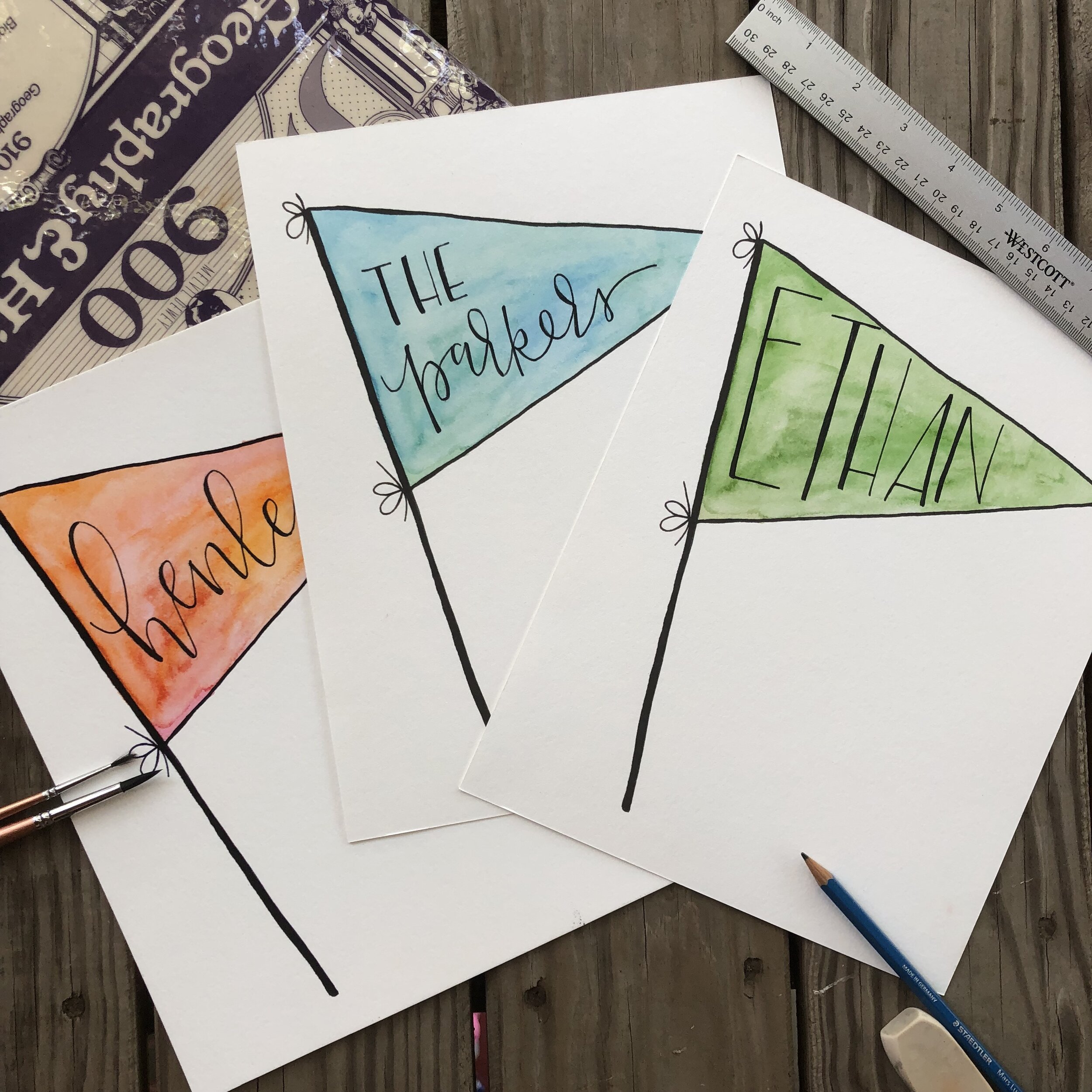 custom art-pennantflatlay-extra.JPG