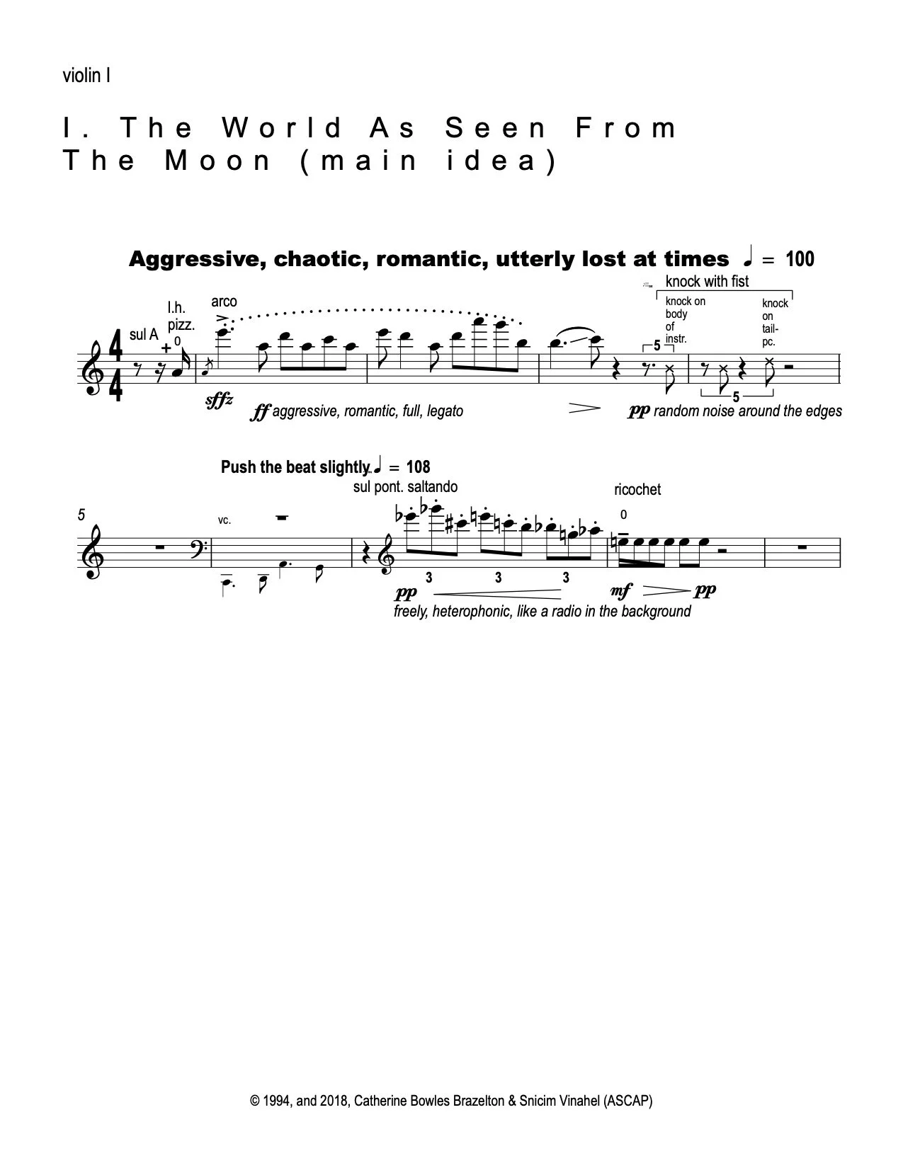 String Quartet No. 2-1994 violin I part.jpg