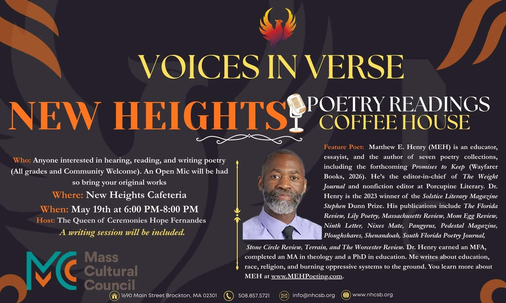 Voices in Verse Coffee House (NHCSB May 19, 2026)