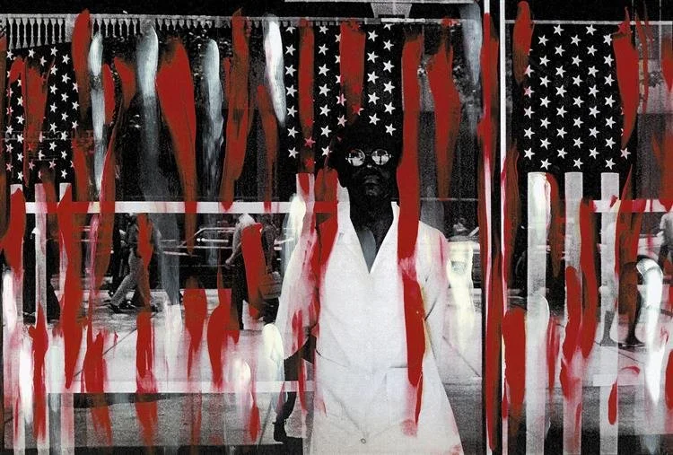 Ming Smith, America Seen Through Stars and Stripes, New York City, New York Painted, 1976, WikiArt
