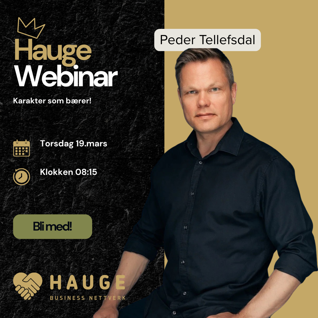 Hauge Webinar: Peder Tellefsdal 