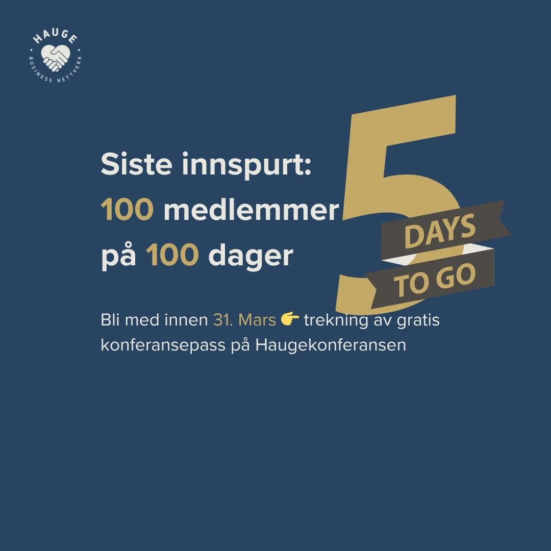 Bli en del av et nettverk for deg som vil &aelig;re Jesus i business og kreativitet.
Meld deg inn n&aring;, og bli samtidig med i trekningen av gratis konferansepass til Haugekonferansen!
Bli med i BIO