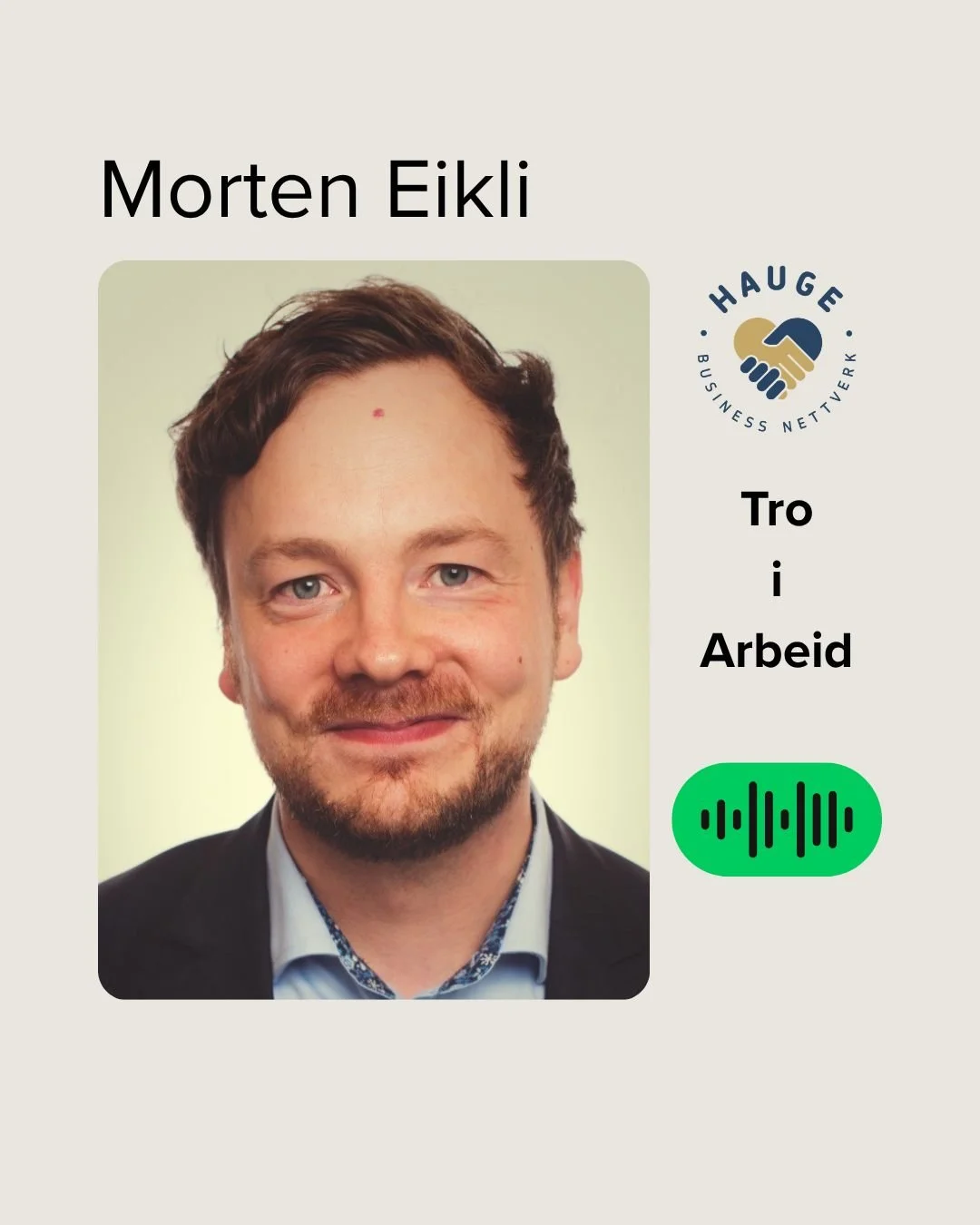Ny episode av tro i arbeid, med ⚡️Morten Eikli⚡️
Morten deler om spenningen mellom det spektakul&aelig;re og det ordin&aelig;re. I en tid hvor synlighet og store gjennombrudd ofte m&aring;ler verdi, peker han p&aring; noe frigj&oslash;rende: at det v
