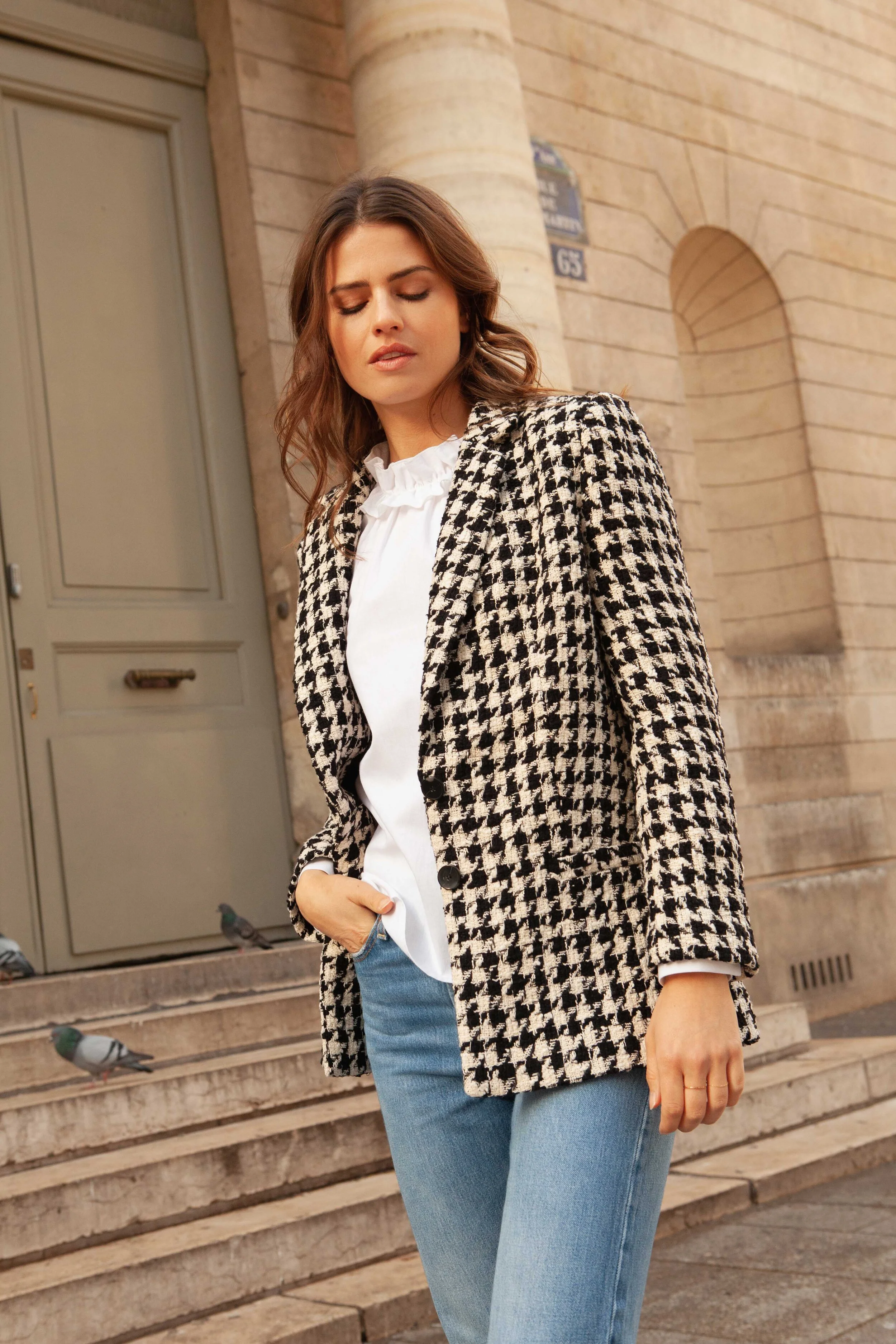 old navy houndstooth jacket