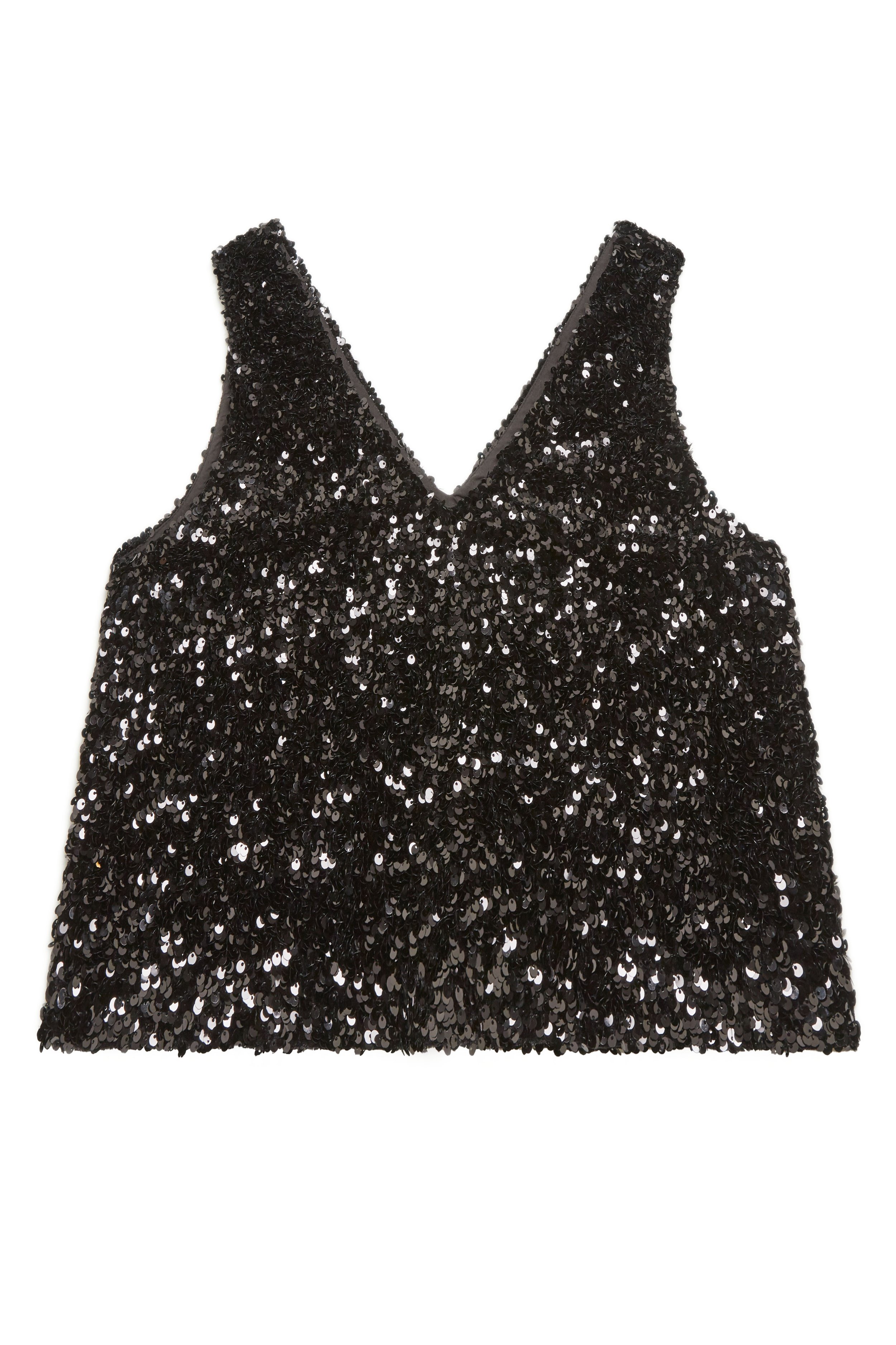 Le Barcelone - Adorable Sequins Top in Upcycled Fabric — Rosae Paris