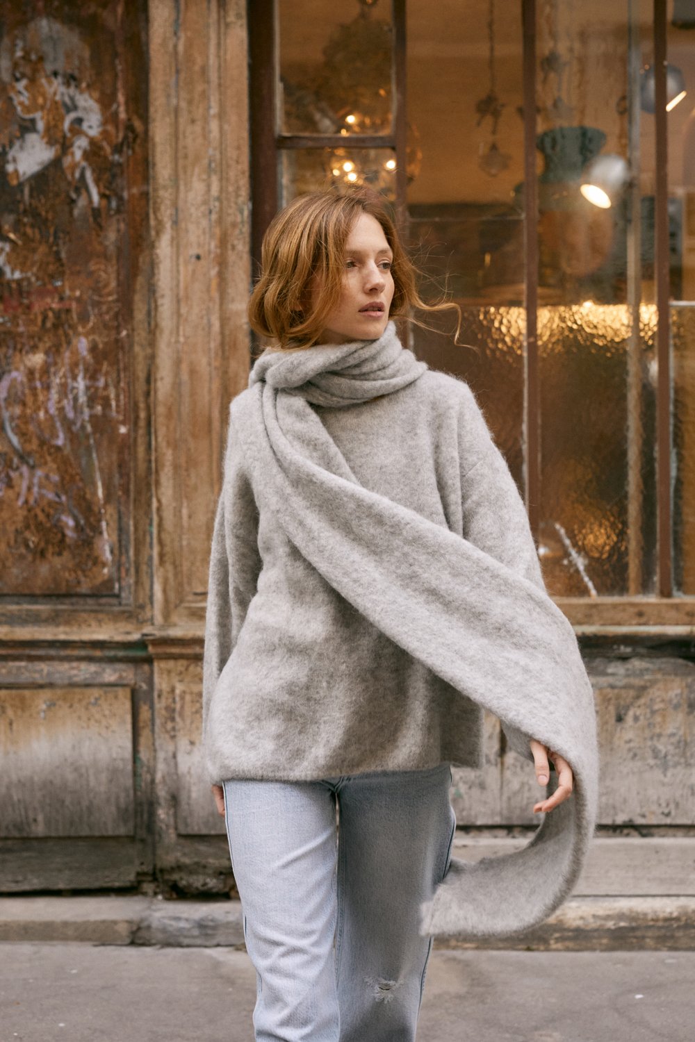 Dreamy Blend Knit — in Le Raphaël - Alpaca Fluffy The Baby Rosae Paris