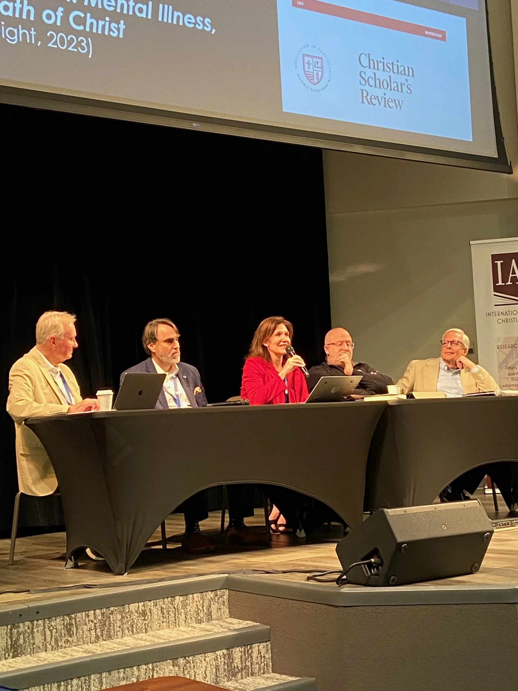 Panel Discussion: "Teaching, Scholarship, Spiritual Formation, and Church," with moderator Ralph Enlow, Madison Grace, Melinda Stephens, Nathan Finn, and Gregg R. Allison