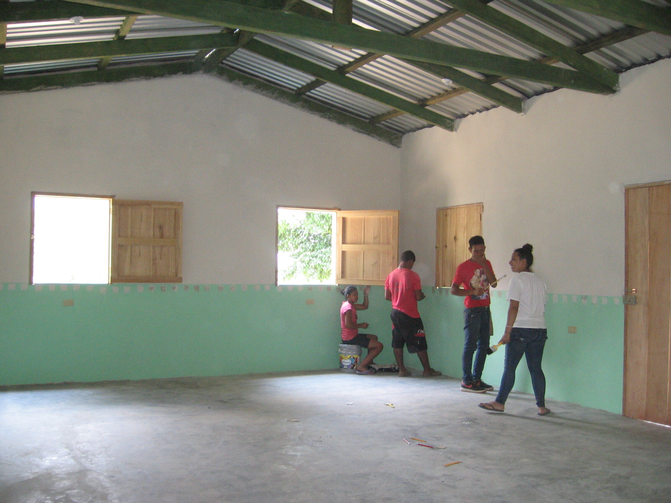 The nearly finished dental clinic interior.
