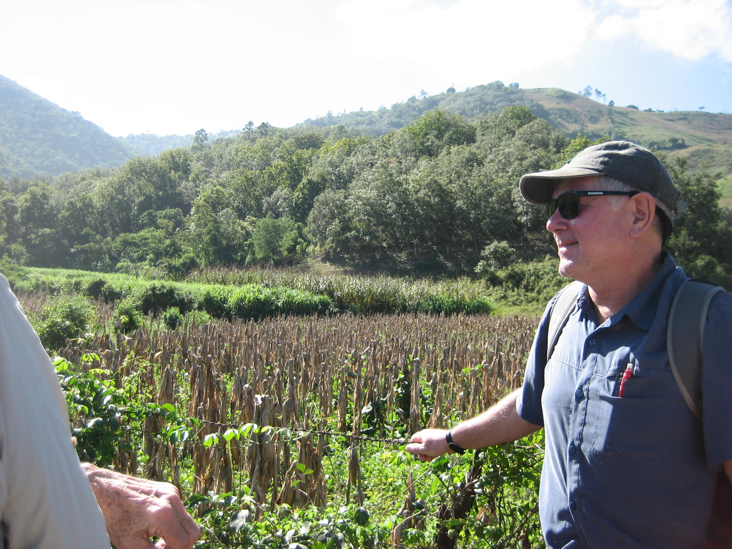  Dr. Gustavo Merten learning about current agricultural practices in the village 