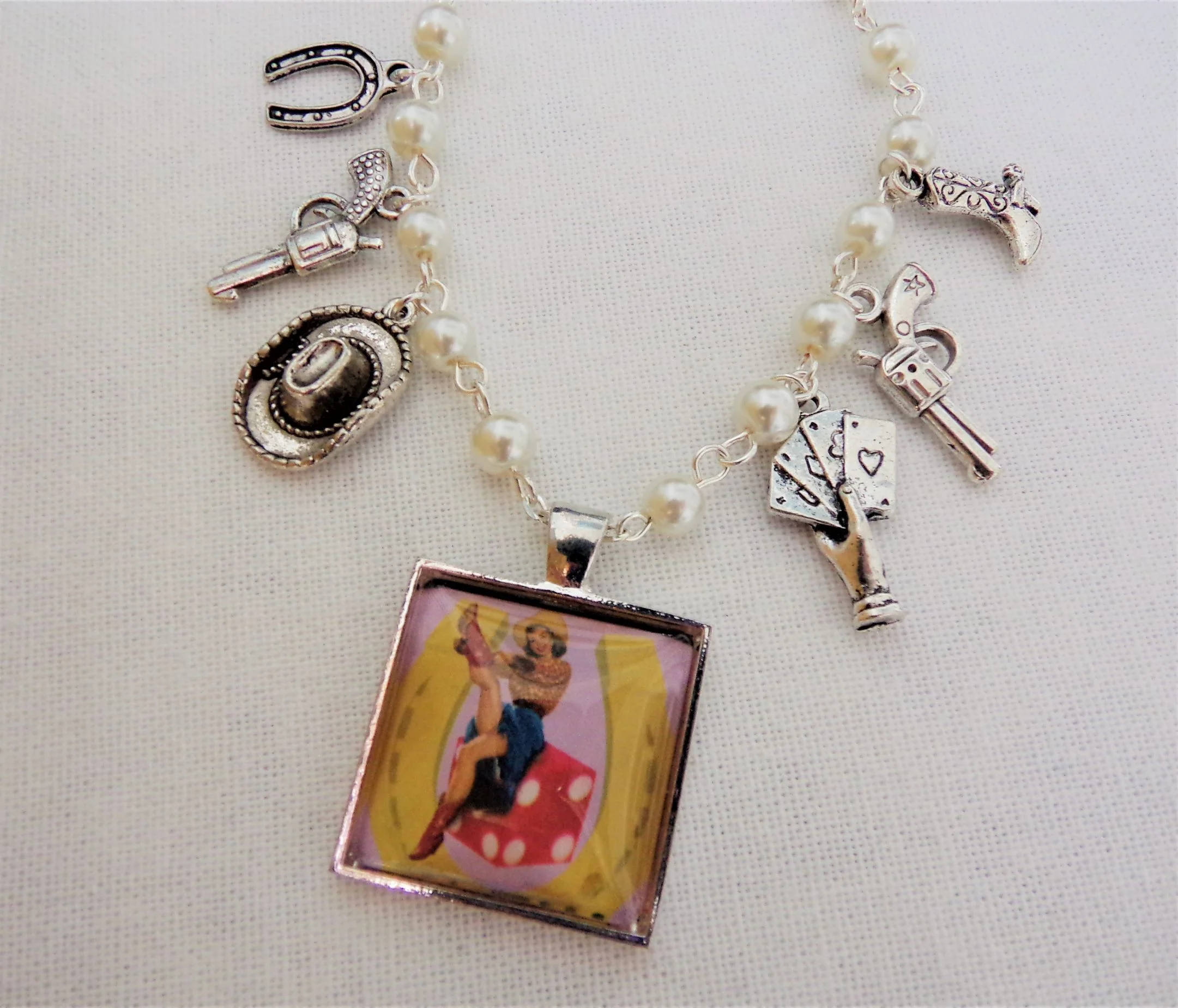 Film Genre Collection 'Cow Girl Lucky Charm' Pendant