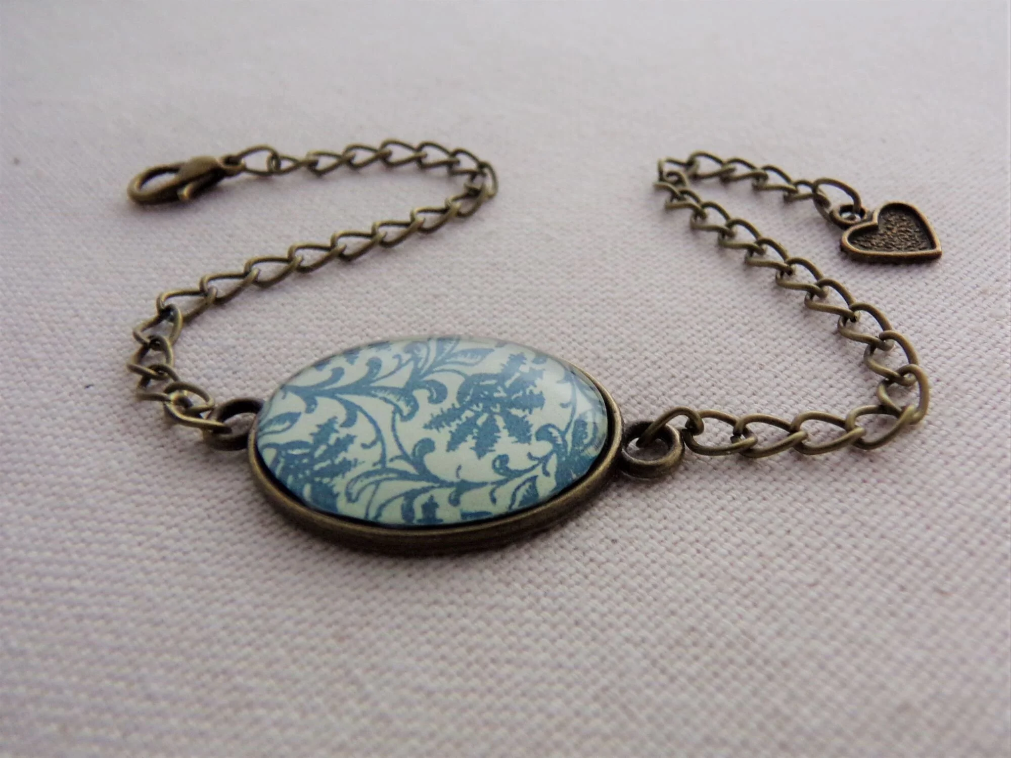 Antique Bronze Floral Bracelet