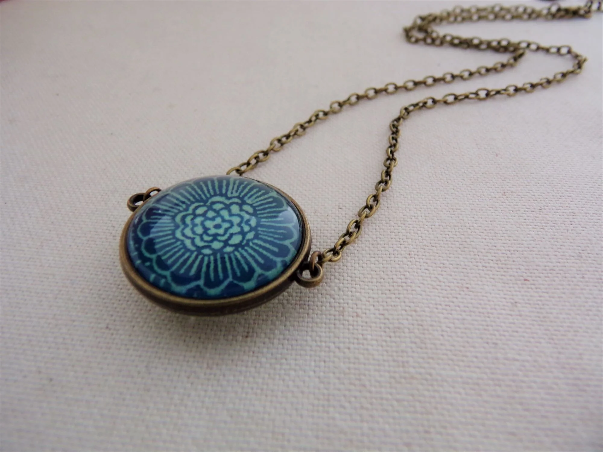 Double Sided Floral Necklace