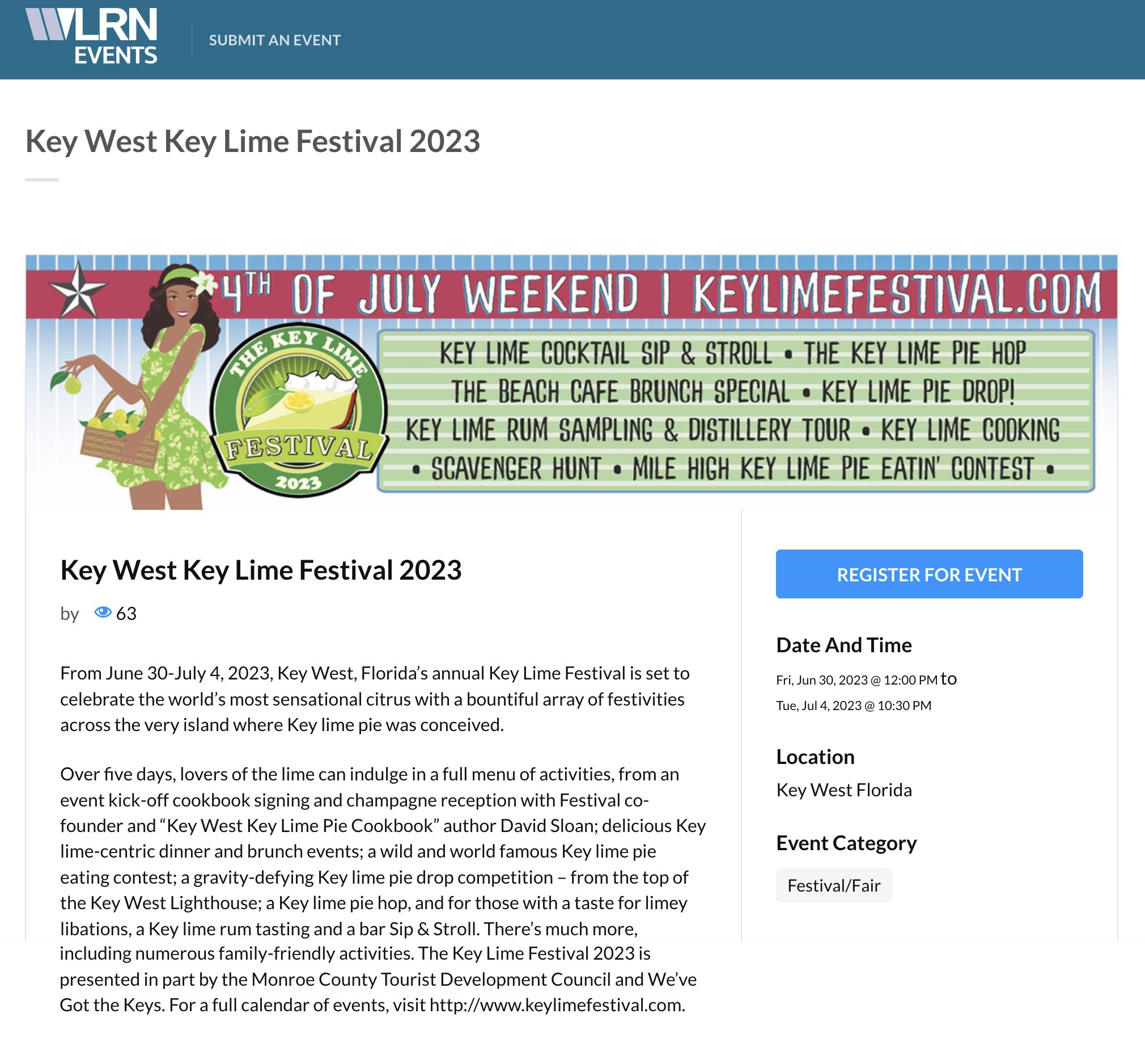 WLRN Cultural Calendar Key Lime Festival 2023-web.jpg