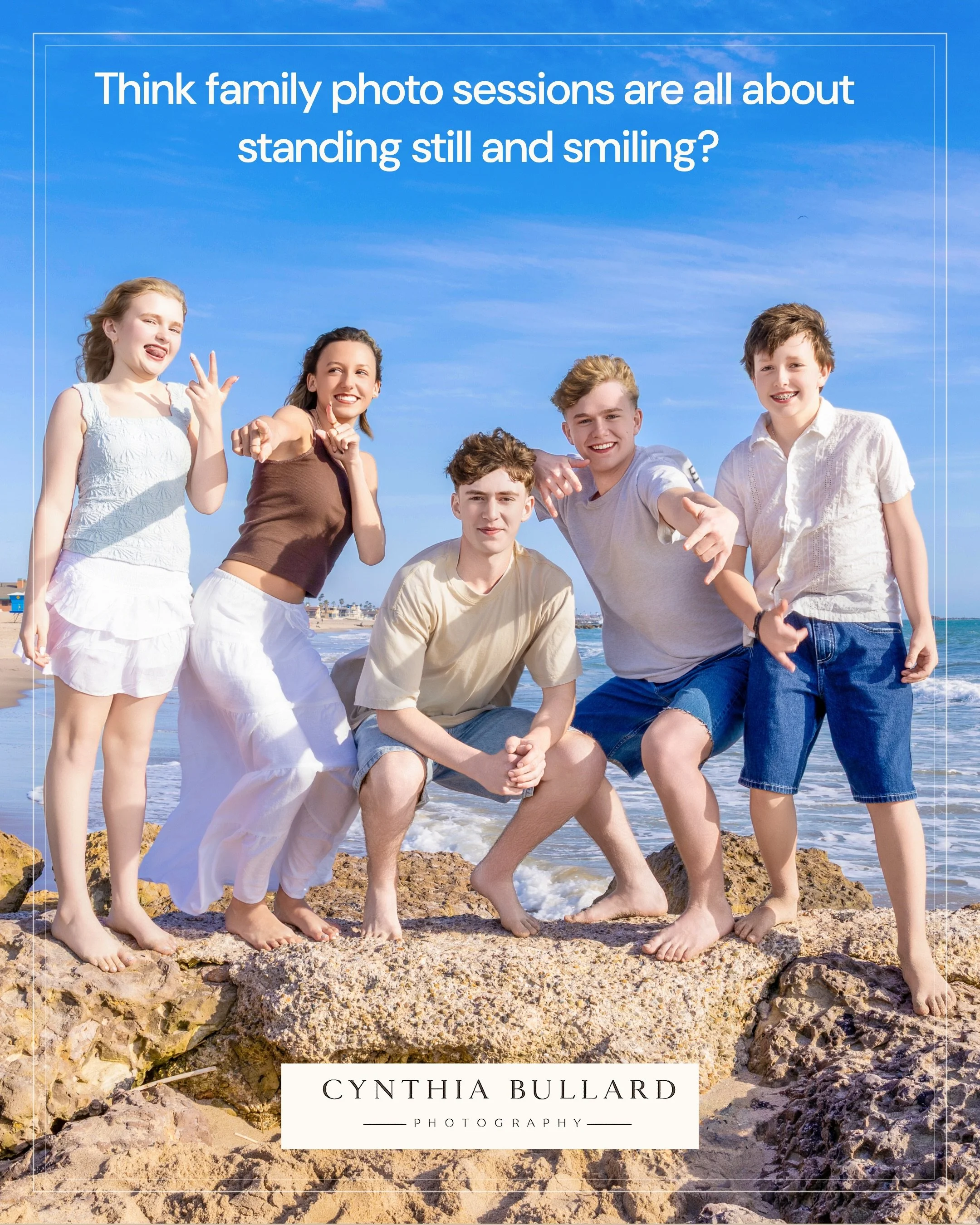 Think family photo sessions are all about standing still and smiling?

Not around here.😂

➡️ swipe through and see how fun your family session can truly be! 

#FamilyPhotography #BehindTheScenes #FamilyPhotoSession #VenturaCountyPhotographer #RealMo