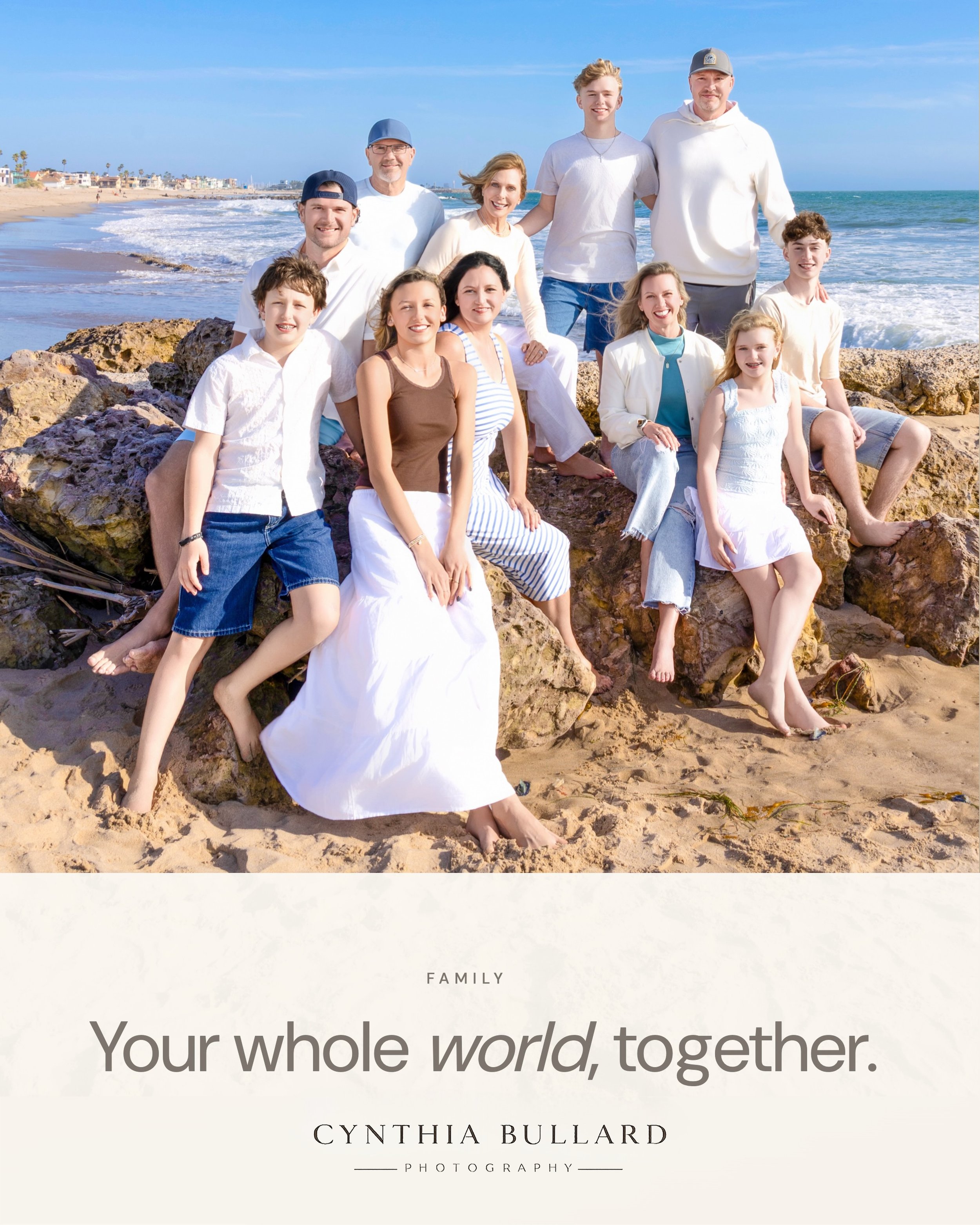 The beach provides the perfect backdrop: golden sunsets, ocean breezes, and plenty of room for your family to simply be together.

Years from now, these photographs won&rsquo;t just remind you of what everyone looked like. They&rsquo;ll remind you of
