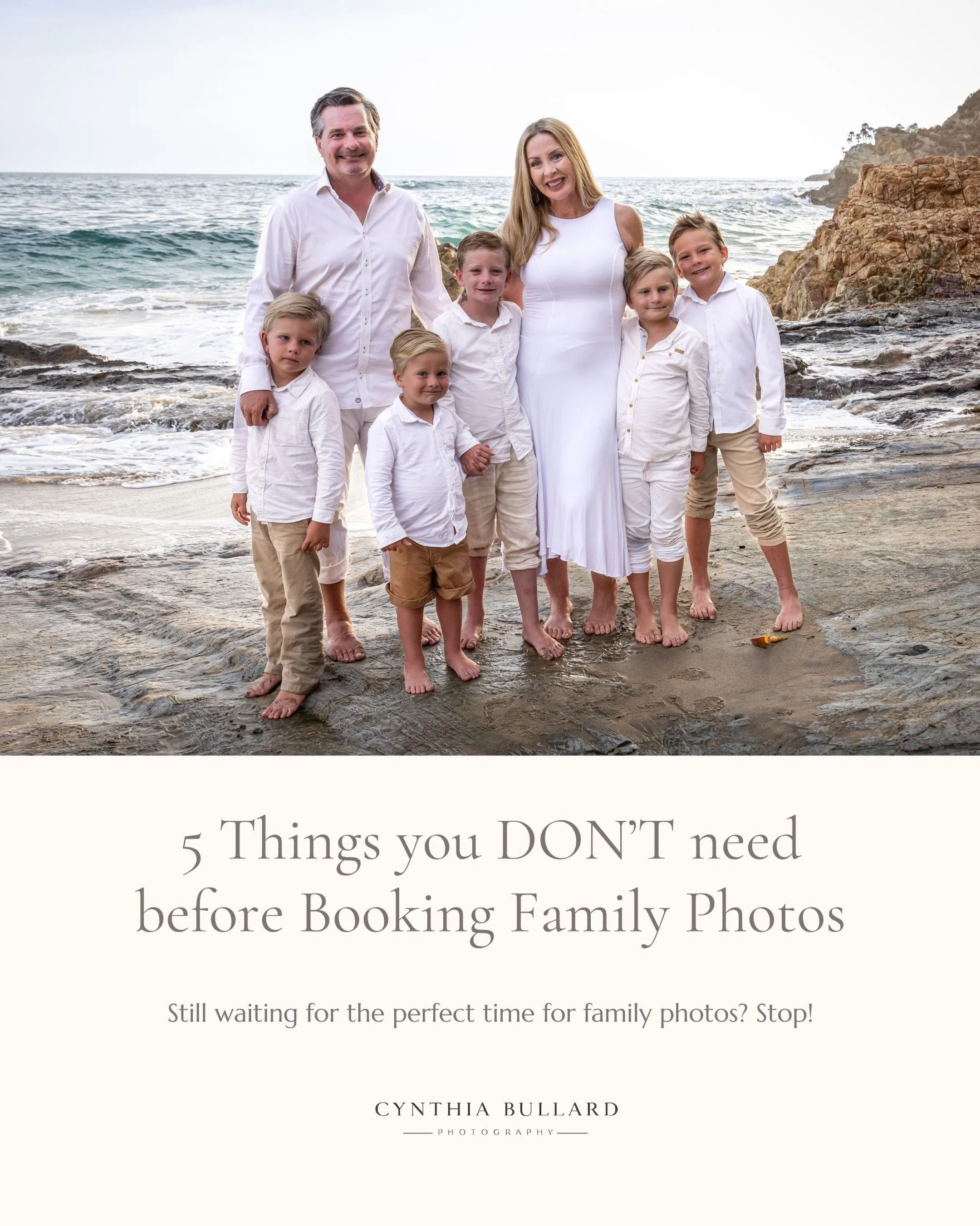 There will always be a reason to wait. Someone wants to lose weight. Someone needs a haircut. The kids are in a phase. And Dad would rather be doing&hellip;pretty much anything. 😂

But your family isn&rsquo;t going to look exactly like this forever.